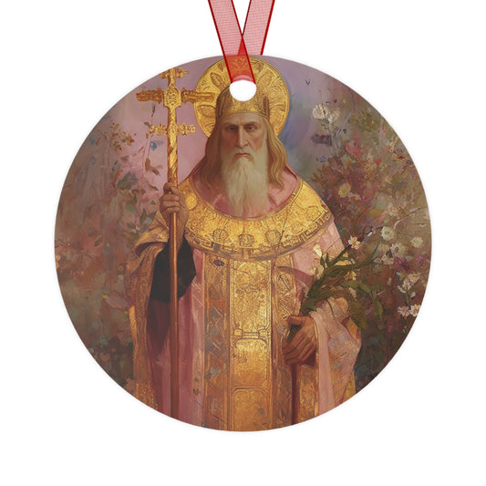 Saint Thorlak of Iceland  - Religious Holiday Christmas Ornament and Keepsake - Double sided Keepsake Religious Ornament