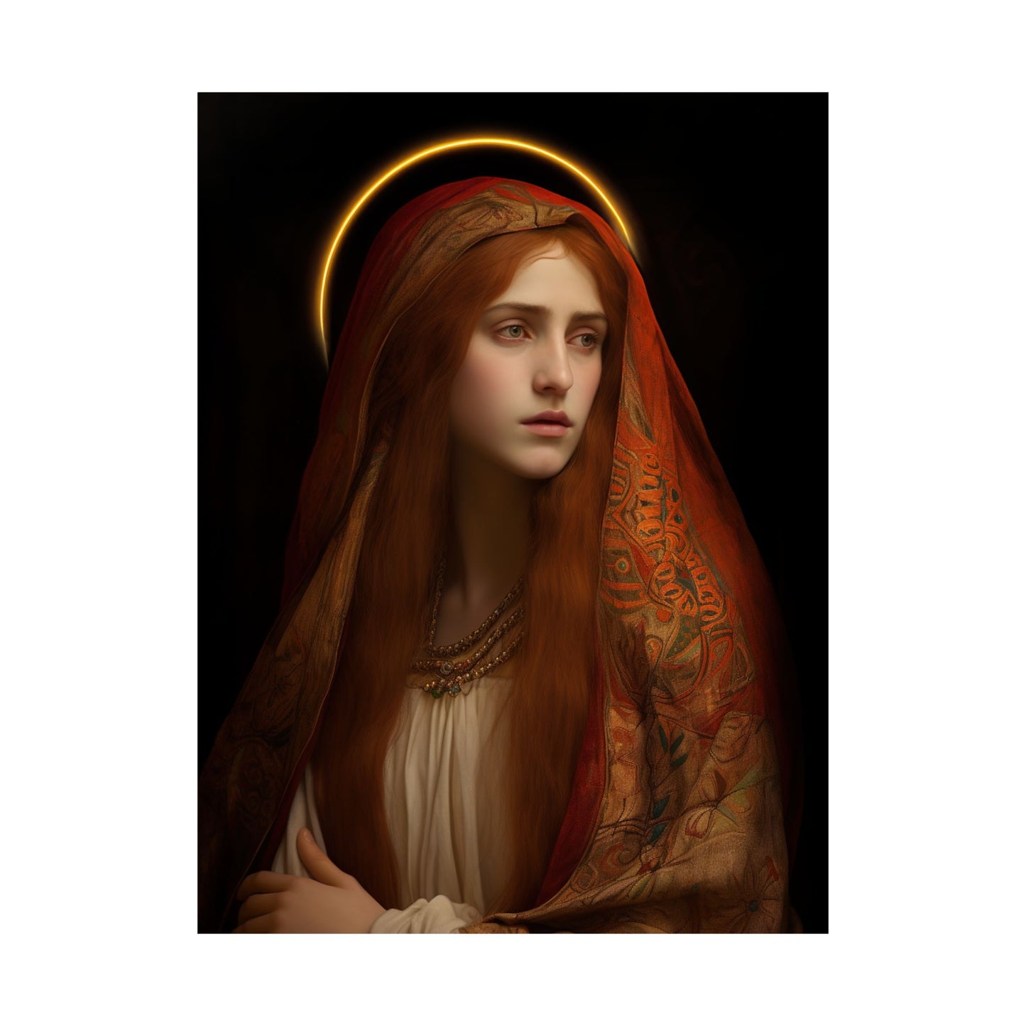 The Beloved Disciple - Mary Magdalene's Devotion Print - Sanctified Souls Print - Multiple Sizes - Premium Matte Vertical Posters