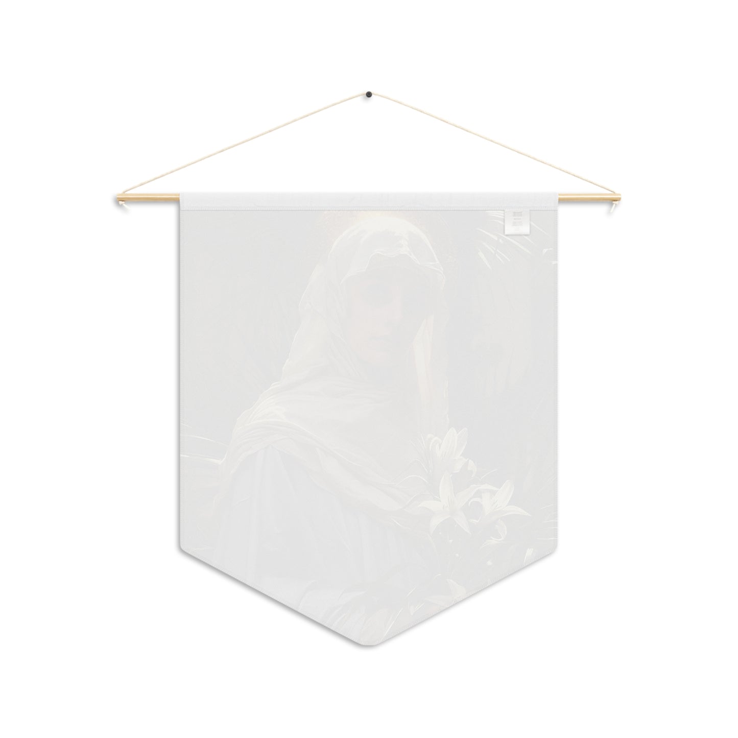 Saint Adele Pennant / Banner / Wall Hanging - Prayer room art - Catholic Home Art - Large Saint Art for your home - 18" x 21"