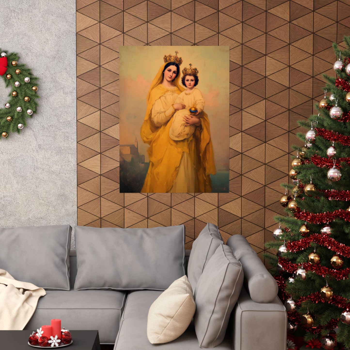 Our Lady of Prompt Succor - Sanctified Souls Print - Multiple Sizes - Premium Matte Vertical Posters