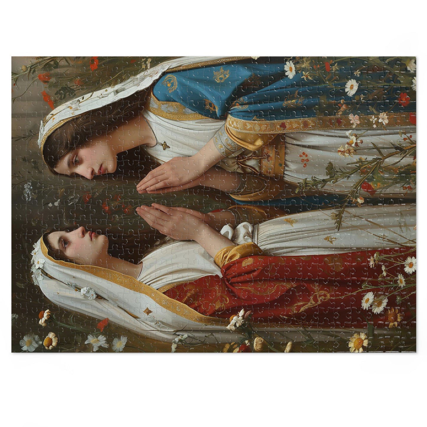 Saints Emiliana and Trasilla - Puzzle and Keepsake Tin - Religious Jigsaw Puzzle (30, 110, 252, 500,1000-Piece) - Religious Puzzle