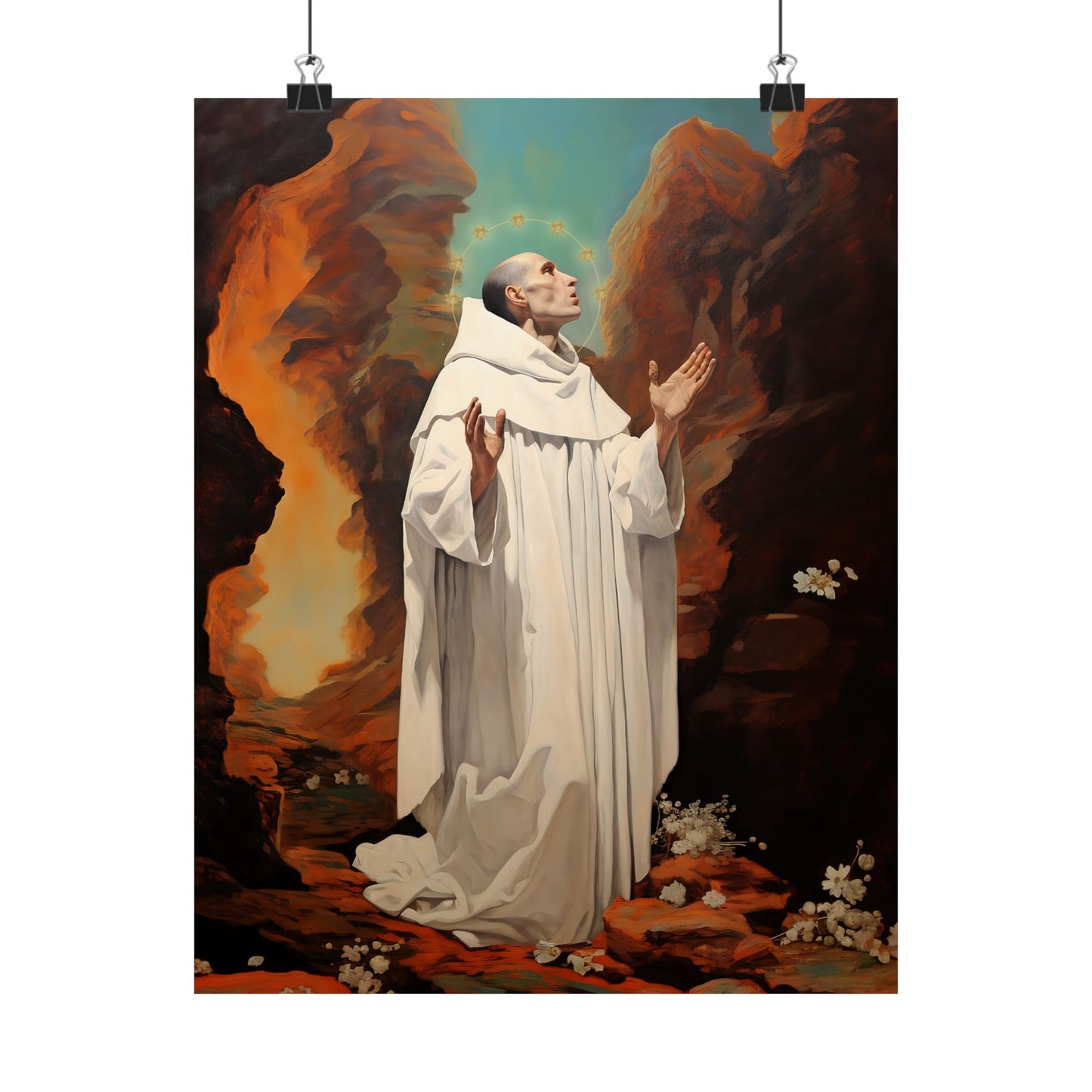 Saint Bruno Print - Sanctified Souls Print - Multiple Sizes - Premium Matte Vertical Posters