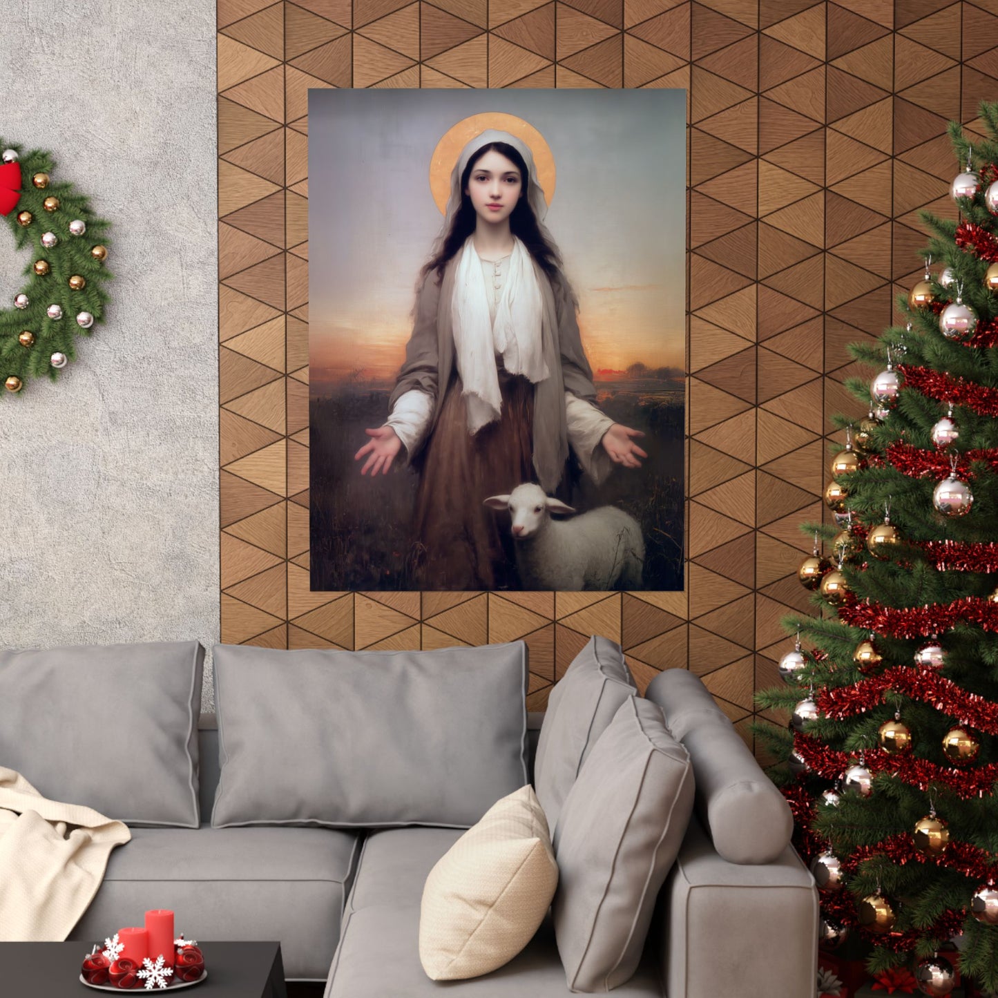 Saint Germaine Cousin - Sanctified Souls Print - Multiple Sizes - Premium Matte Vertical Posters