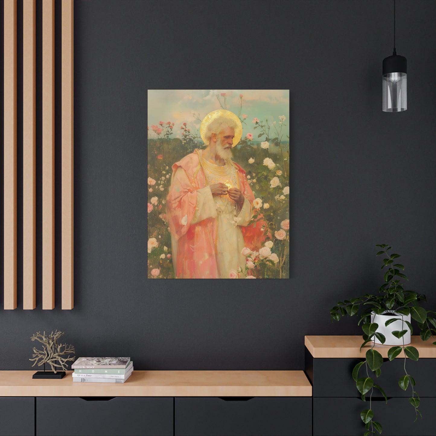 Saint Valentine - Multiple Sizes - Catholic Home art - Museum Wrapped Canvas - Sanctified Souls Print - Catholic Saint Art