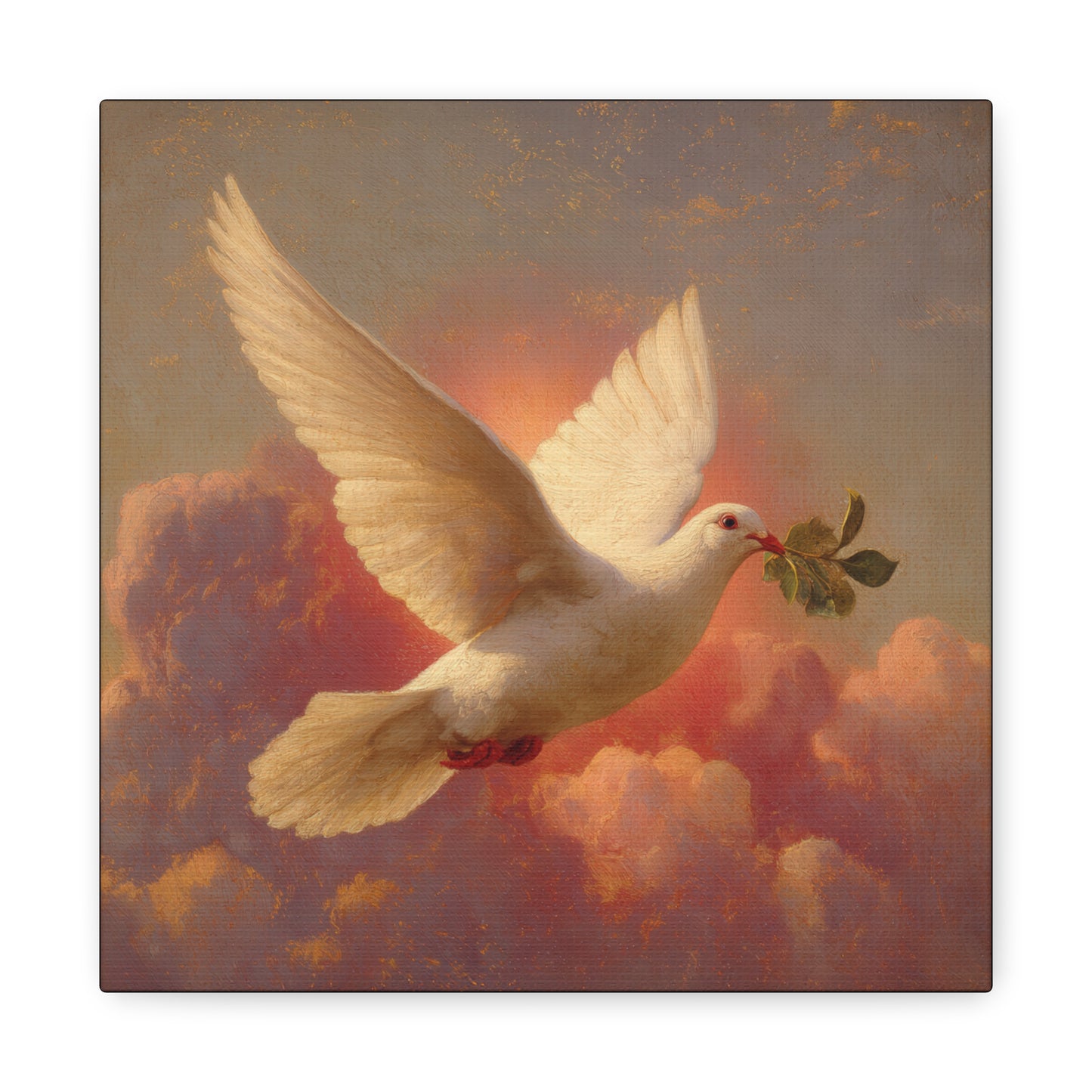 The Spirit Who Restored the Horizon - Holy Spirit - The Dove- Gallery Wrapped Canvas - Print - Religious Art for your Home - Catholic
