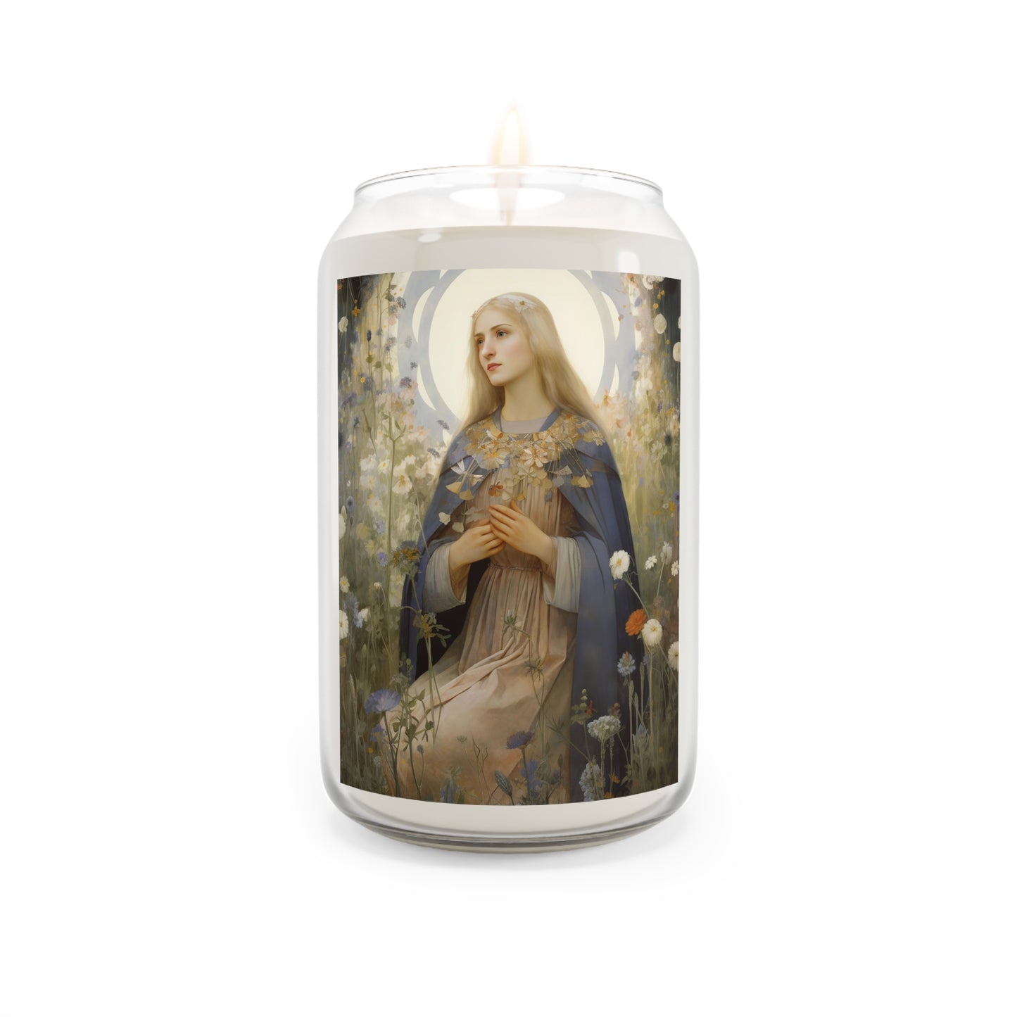 Saint Hildegard of Bingen  - Scented Prayer Candle, 13.75oz - Tall Size - Religious Prayer Candle - Catholic Art