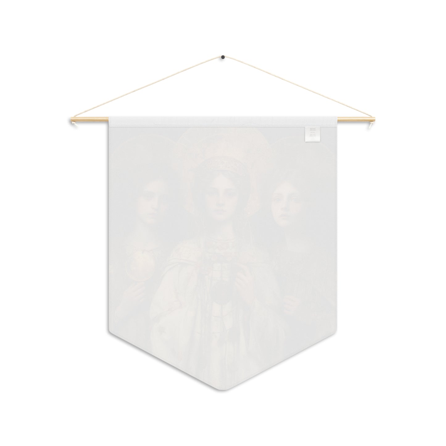 Saints Faith, Charity and Hope Wall Banner / Wall Hanging - Unique Religious Art for your home - Prayer room - Catholic Home Art - 18" x 21"
