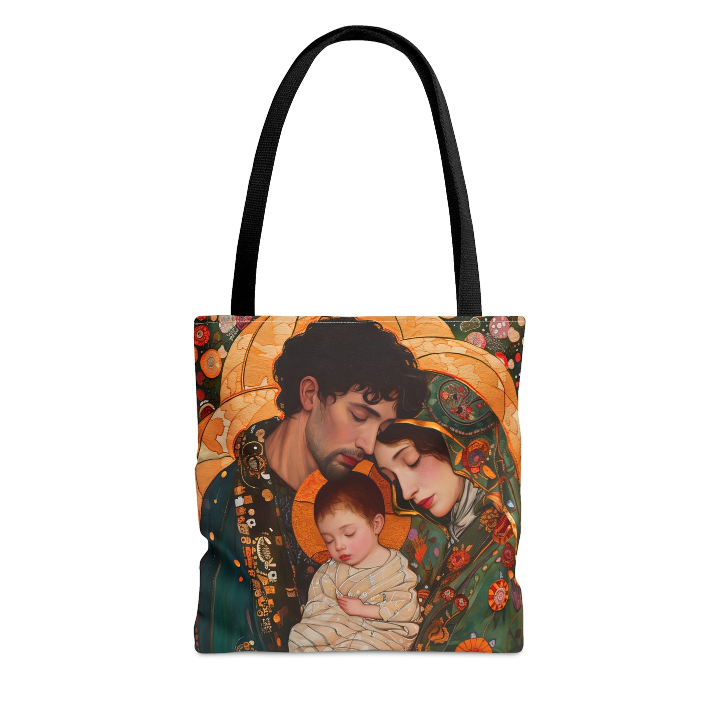 Guiding Light - Mary, Joseph, and the Infant Jesus Tote Bag - Large Medium Small Faith Art Bag - Holy Family Purse - Double Sided