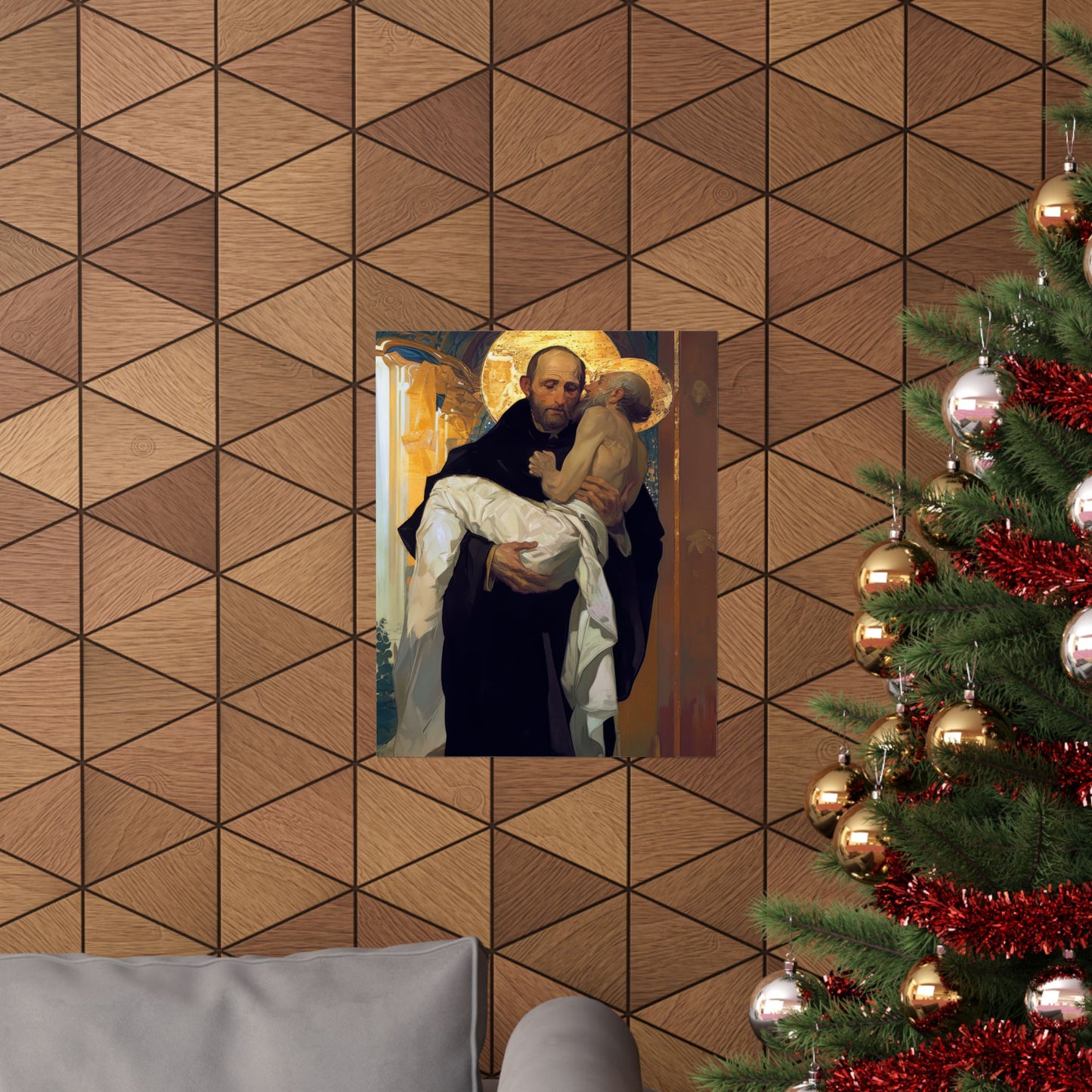 Saint John of God Poster Print - Sanctified Souls Print - Multiple Sizes - Premium Posters - Catholic Art for your home