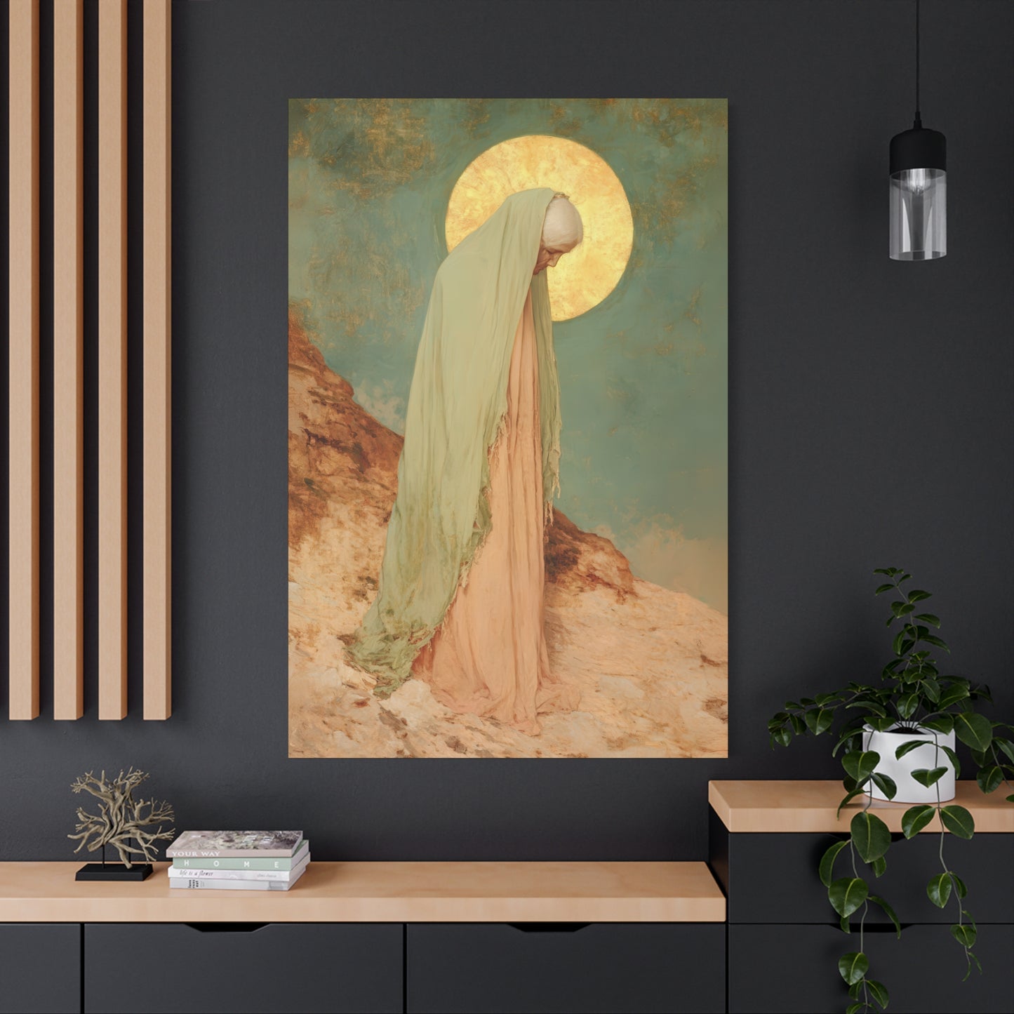 Saint Melania the Elder - Desert Mother - Gallery Wrapped Canvas - Print - Religious Art for your Home - Catholic Art Print
