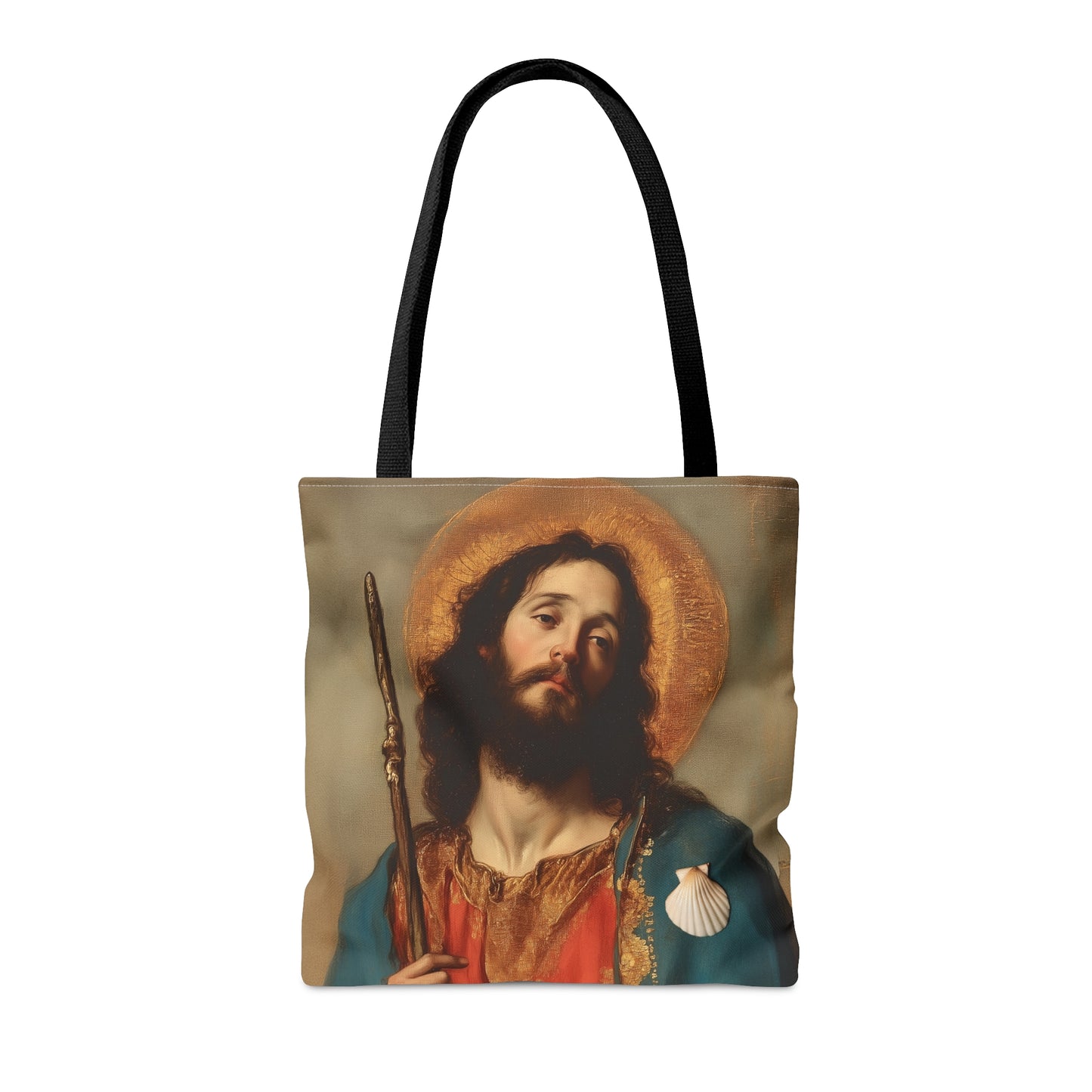 Saint James the Greater - Apostle Tote Bag - Large Medium Small Faith Art Bag - Catholic Faith Purse - Religious - Prayer Bag - Devotional