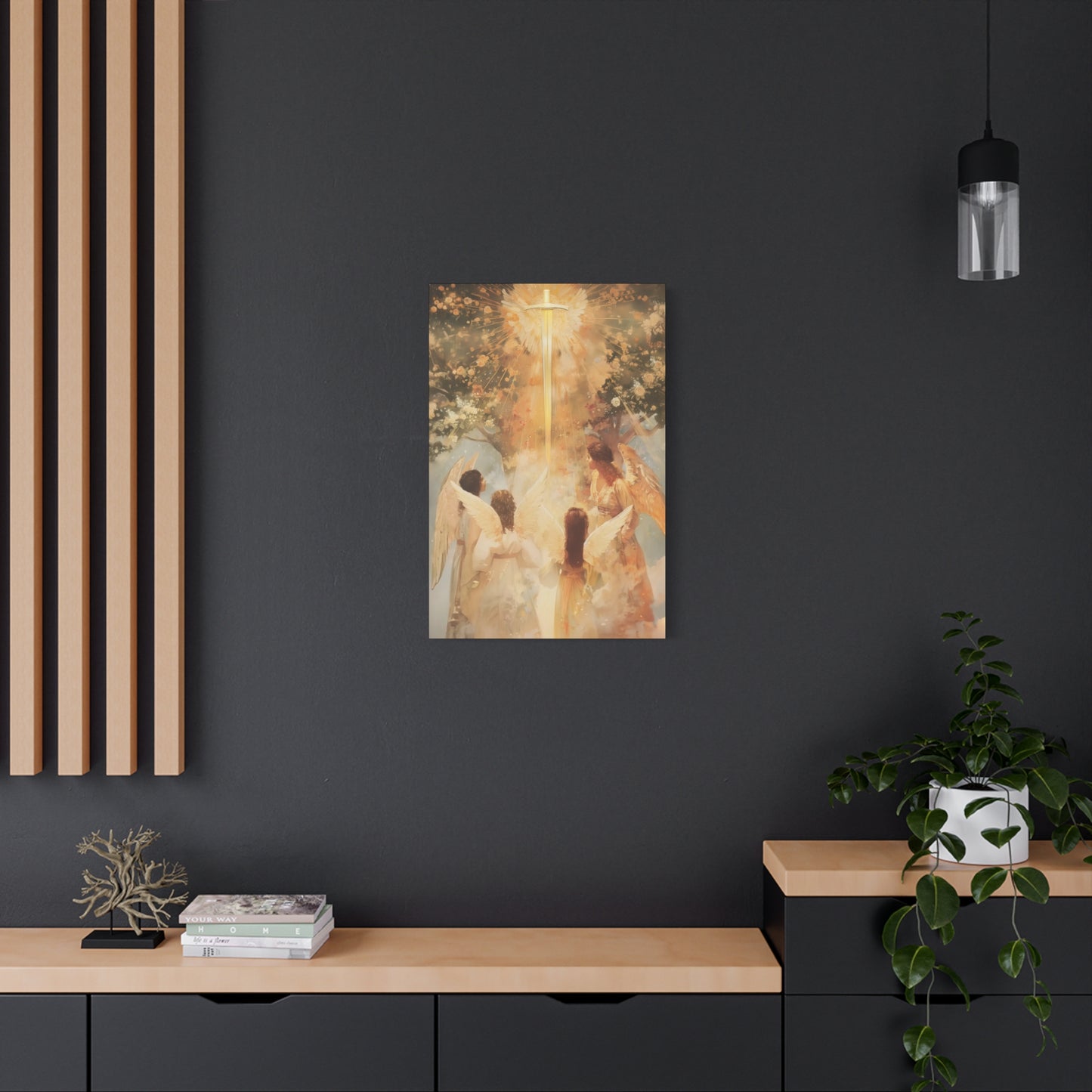 The Watchers of the First Dawn - Guardians of Eden - Gallery Wrapped Canvas - Print - Religious Art for your Home - Catholic Art