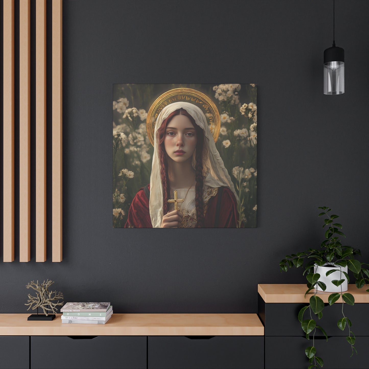 Saint Hilaria - Gallery Wrapped Canvas - Print - Religious Art for your Home - Catholic Art