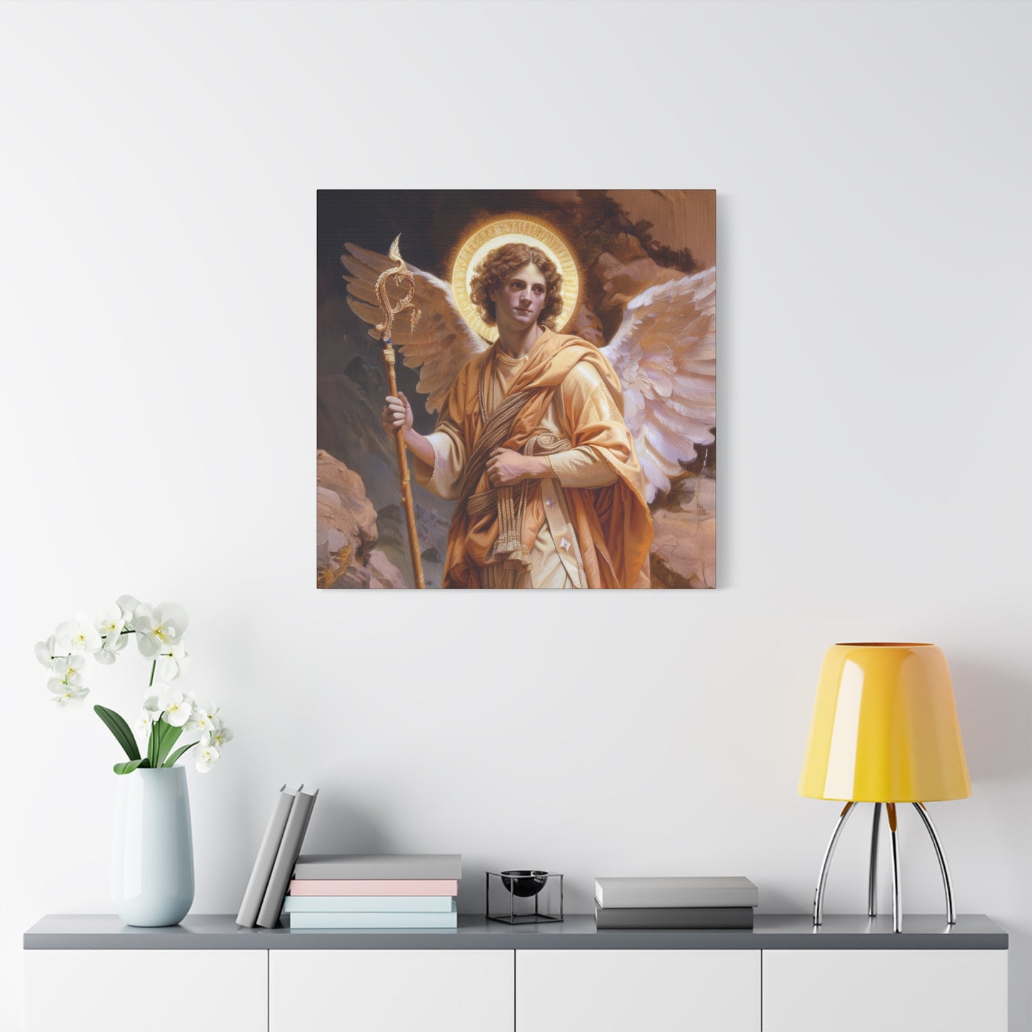 Saint Raphael the Archangel - Gallery Wrapped Canvas - Print - Religious Art for your Home - Catholic