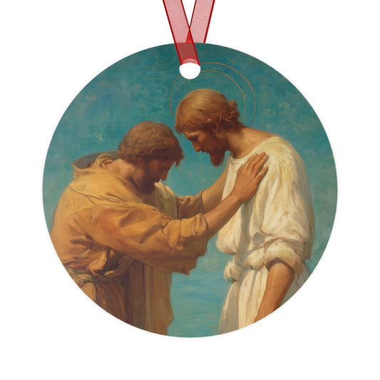 Saint John the Baptist, Servant of the Dawn  - Ornament - Religious Holiday Christmas Ornament and Keepsake - Double sided