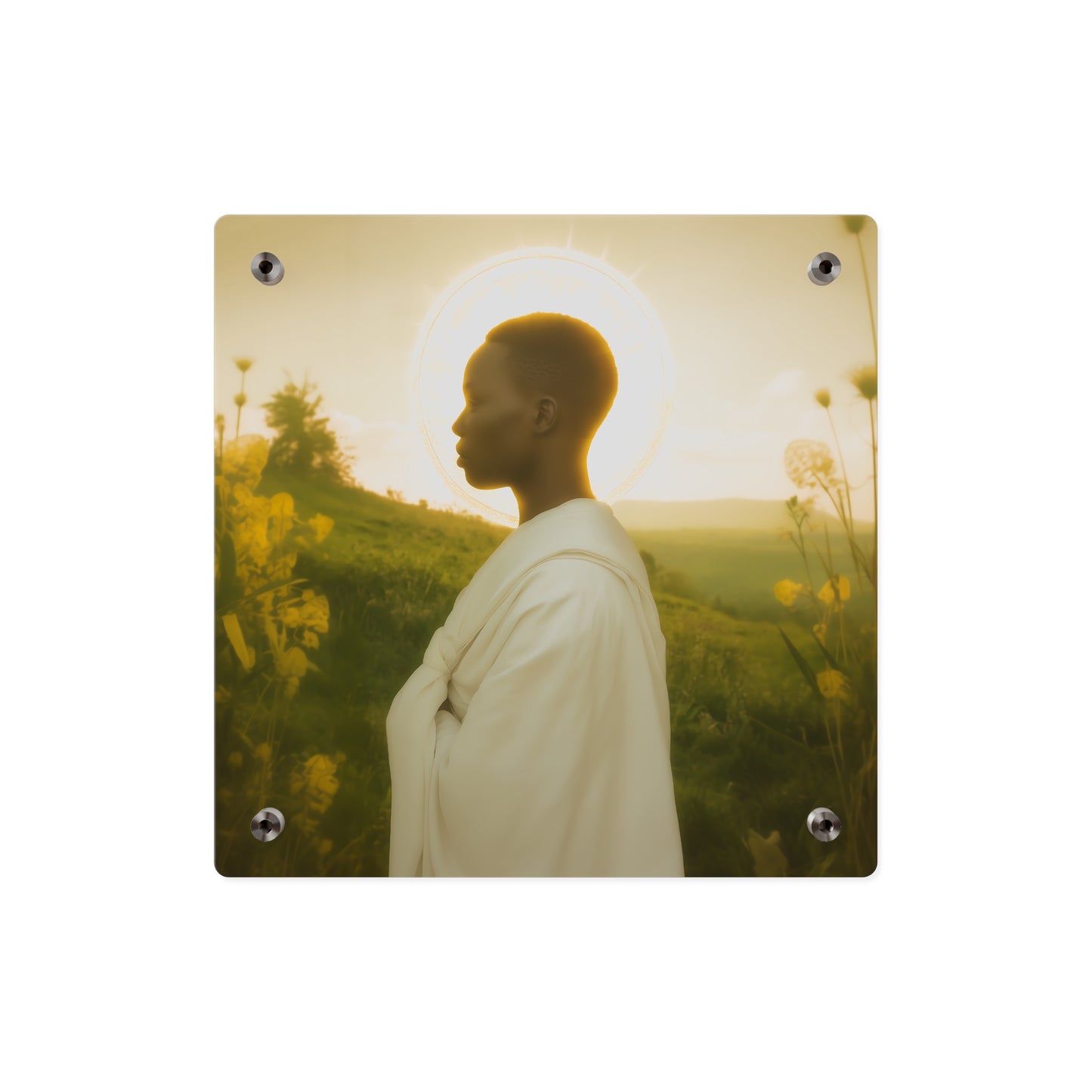Saint Charles Lwanga Wall Art Panel - Ready to Hang Acrylic Print - Catholic Saint Art - Patron Saint Print - No Frame needed
