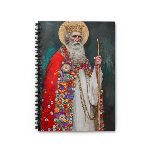 Saint Richard the Pilgrim / Richard of Wessex - Sanctified Souls Art - Religious Based Notebook - Spiral Notebook - Ruled Line