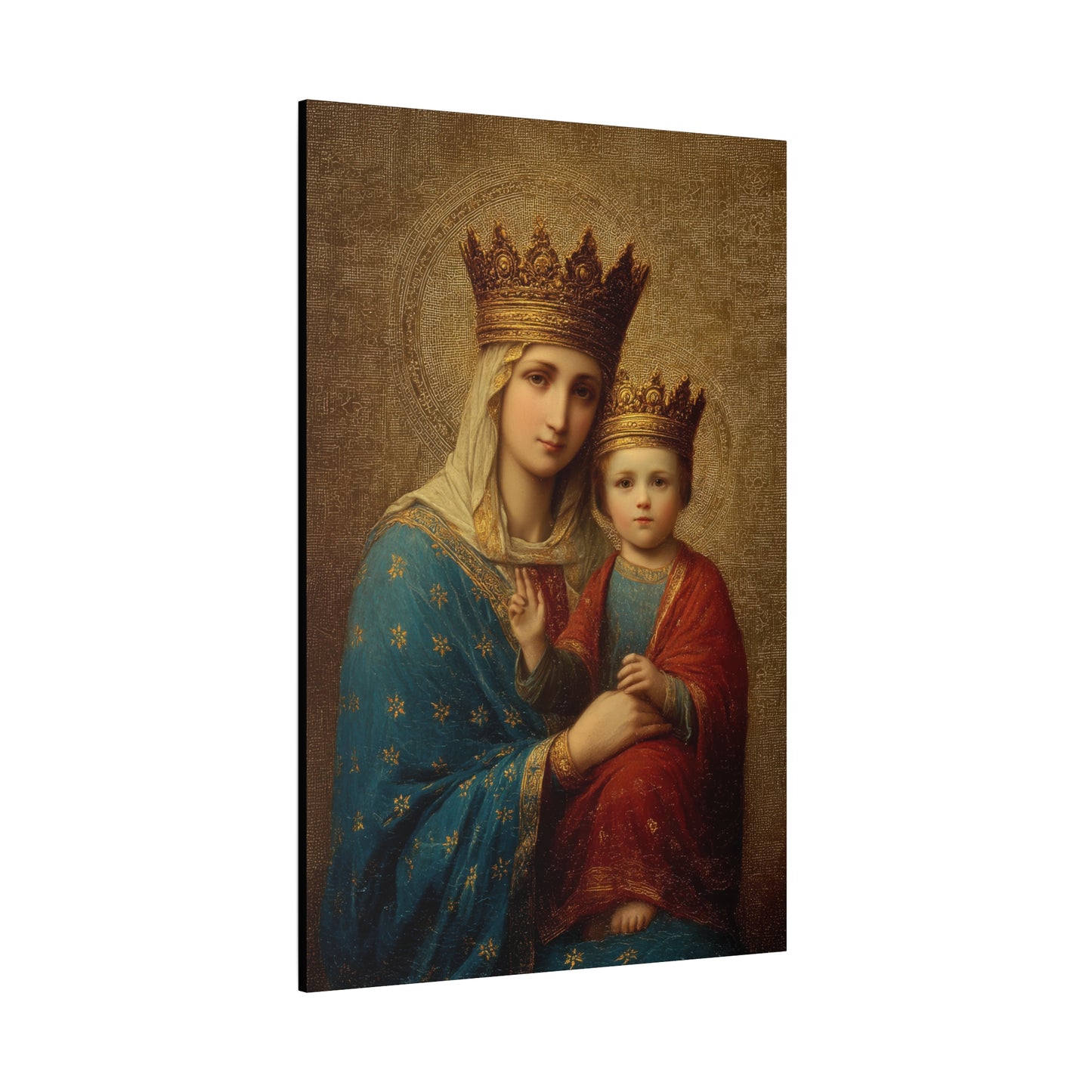 Madonna della Strada - Our Lady of the Way -  Museum Wrapped Canvas Print - Multiple Sizes - Catholic Home art Matte Canvas