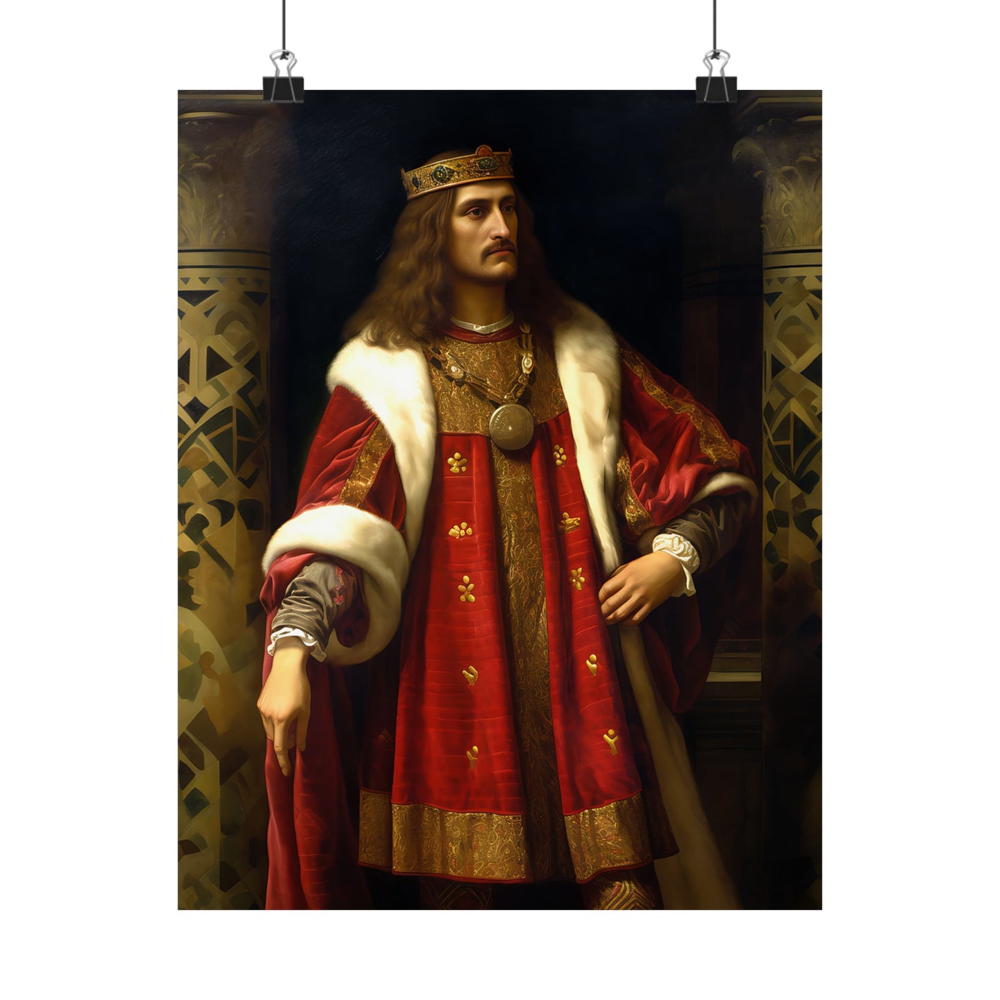 Saint Stephan the Great Print - Sanctified Souls Print - Multiple Sizes - Premium Matte Vertical Posters