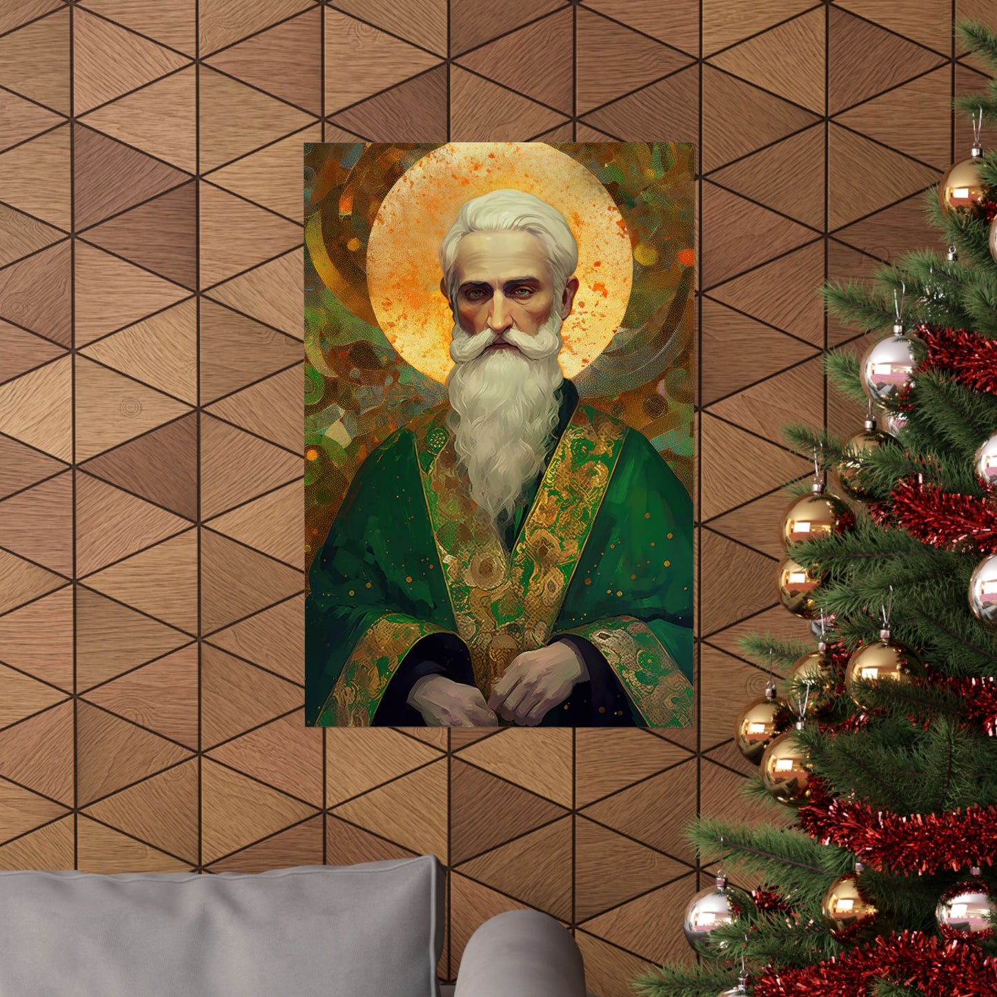Saint Patrick Print - Sanctified Souls Print - Multiple Sizes - Premium Matte Vertical Posters