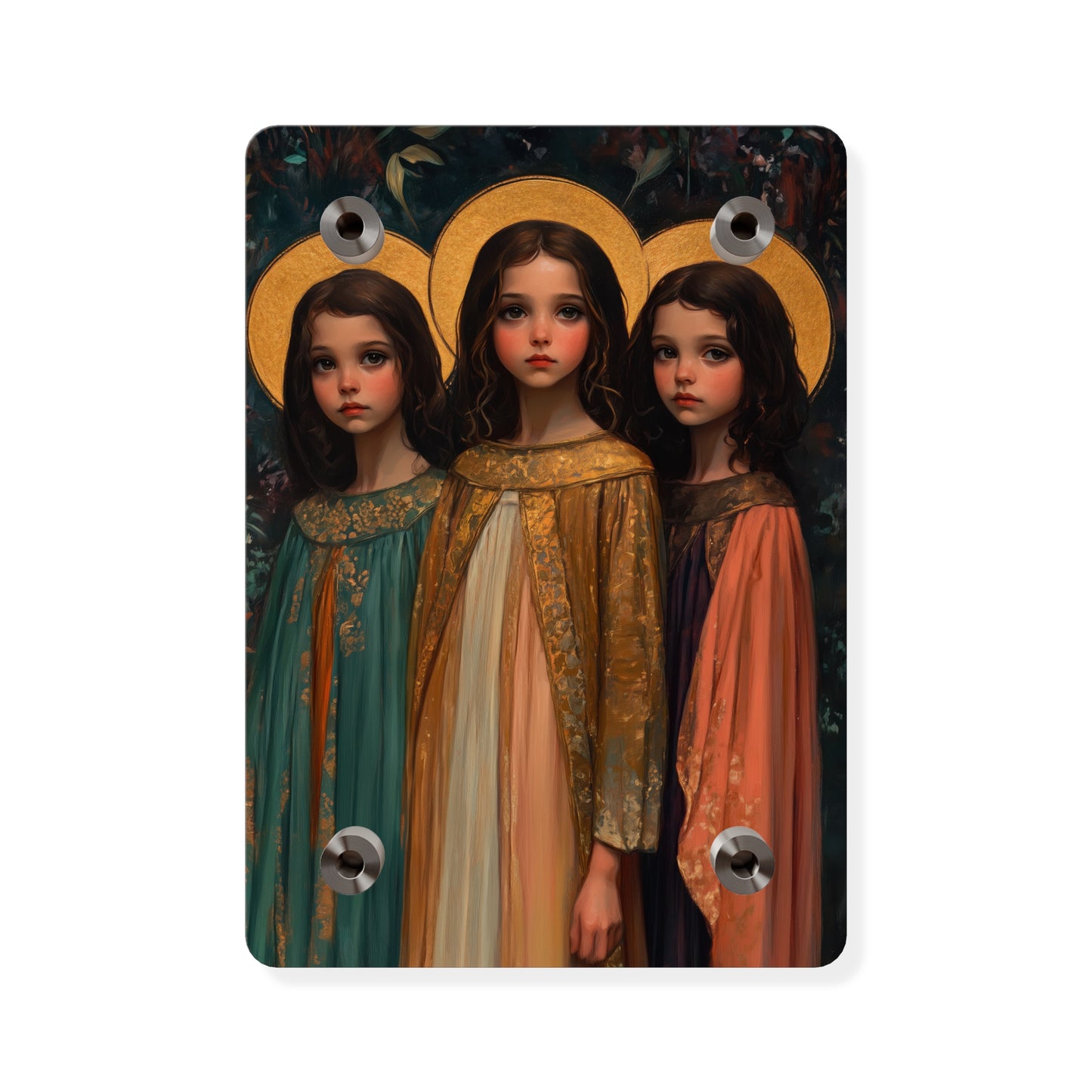 Saints Faith, Hope and Charity Acrylic Wall Art Panel - Ready to Hang Acrylic Print - Catholic Saint Art Print - Sister Art