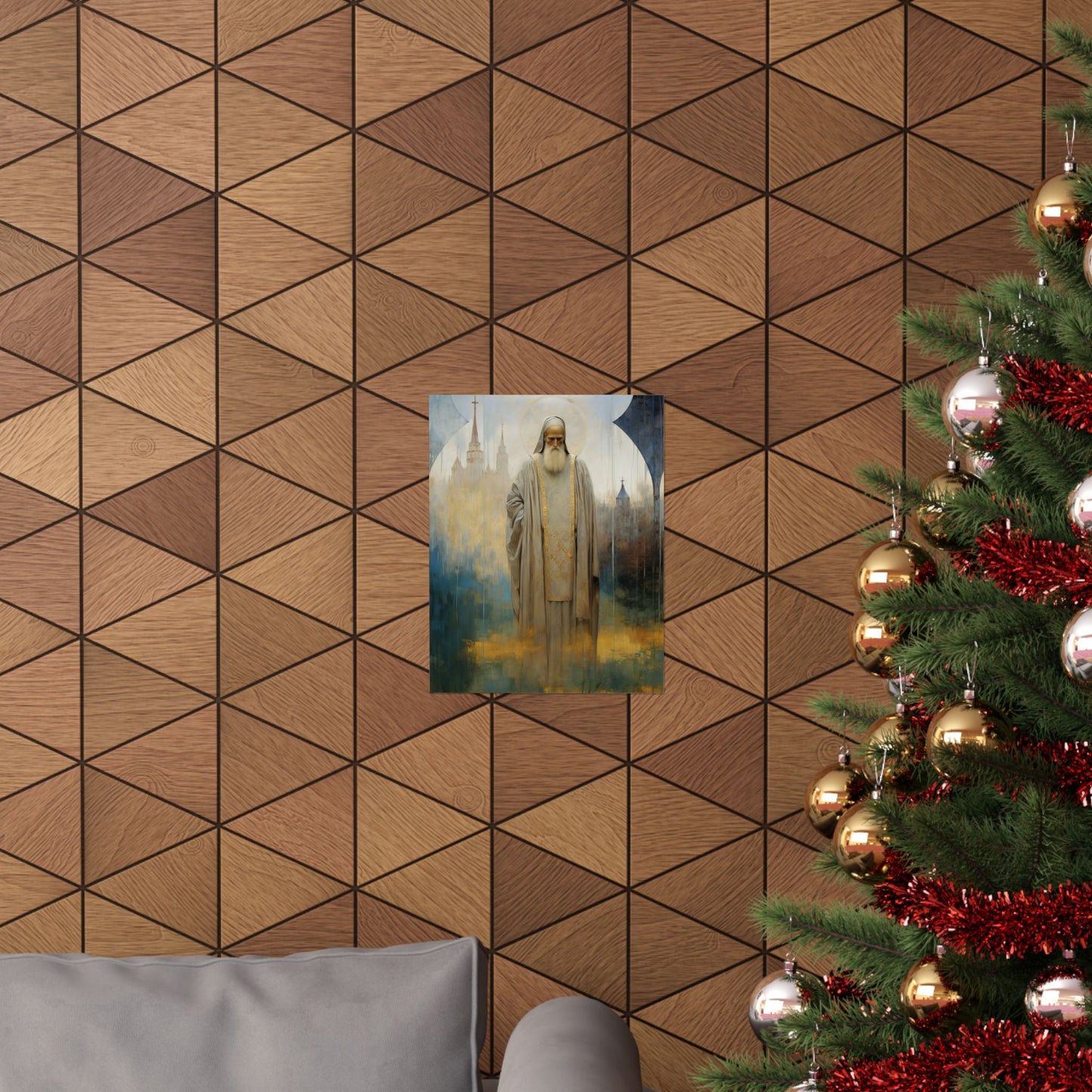 Saint Finbar of Cork - Sanctified Souls Print - Multiple Sizes - Premium Matte Vertical Posters