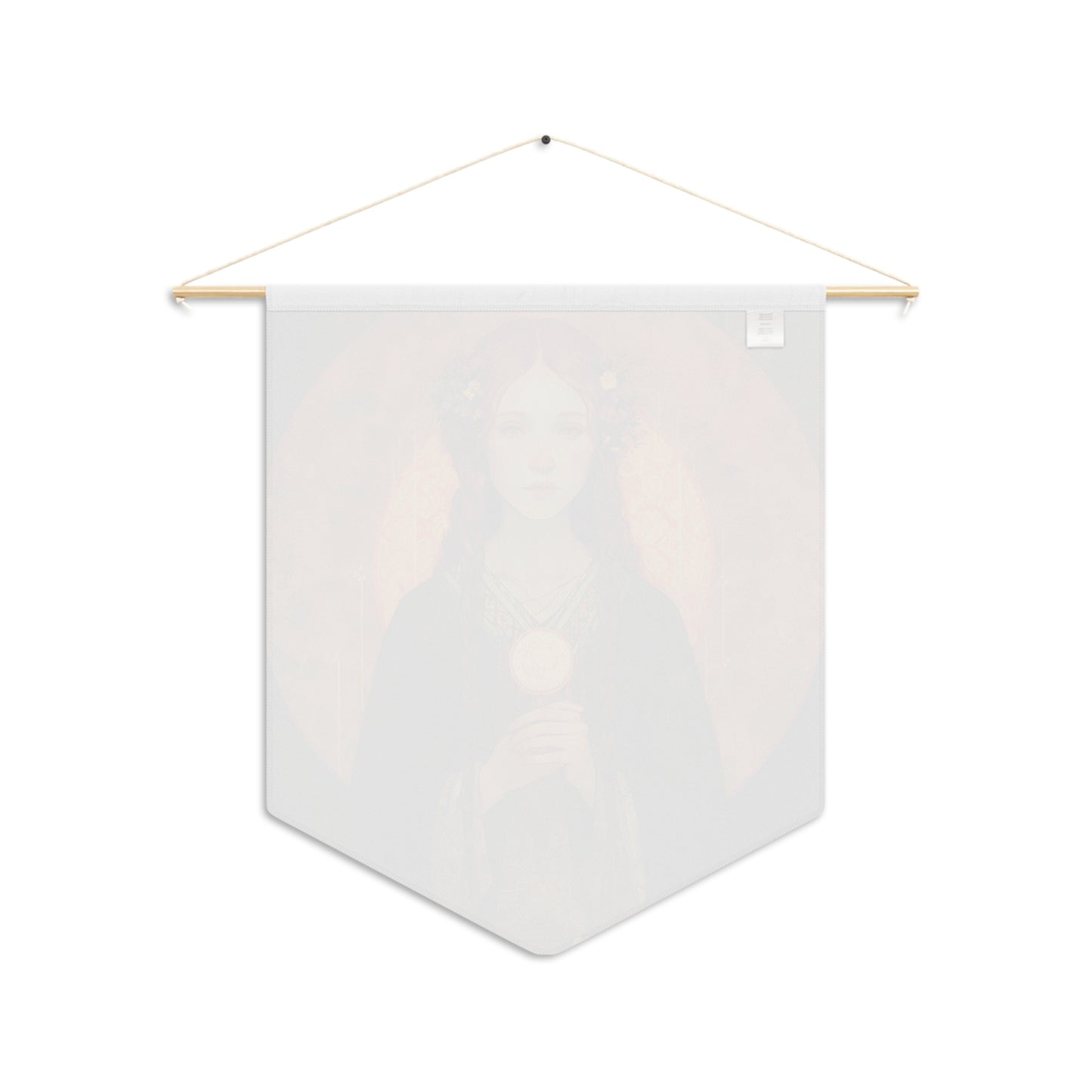 Saint Brigid of Ireland Wall Banner / Wall Hanging / Pennant - Religious Art - Prayer room - Catholic Art - Large Print - 18" x 21"