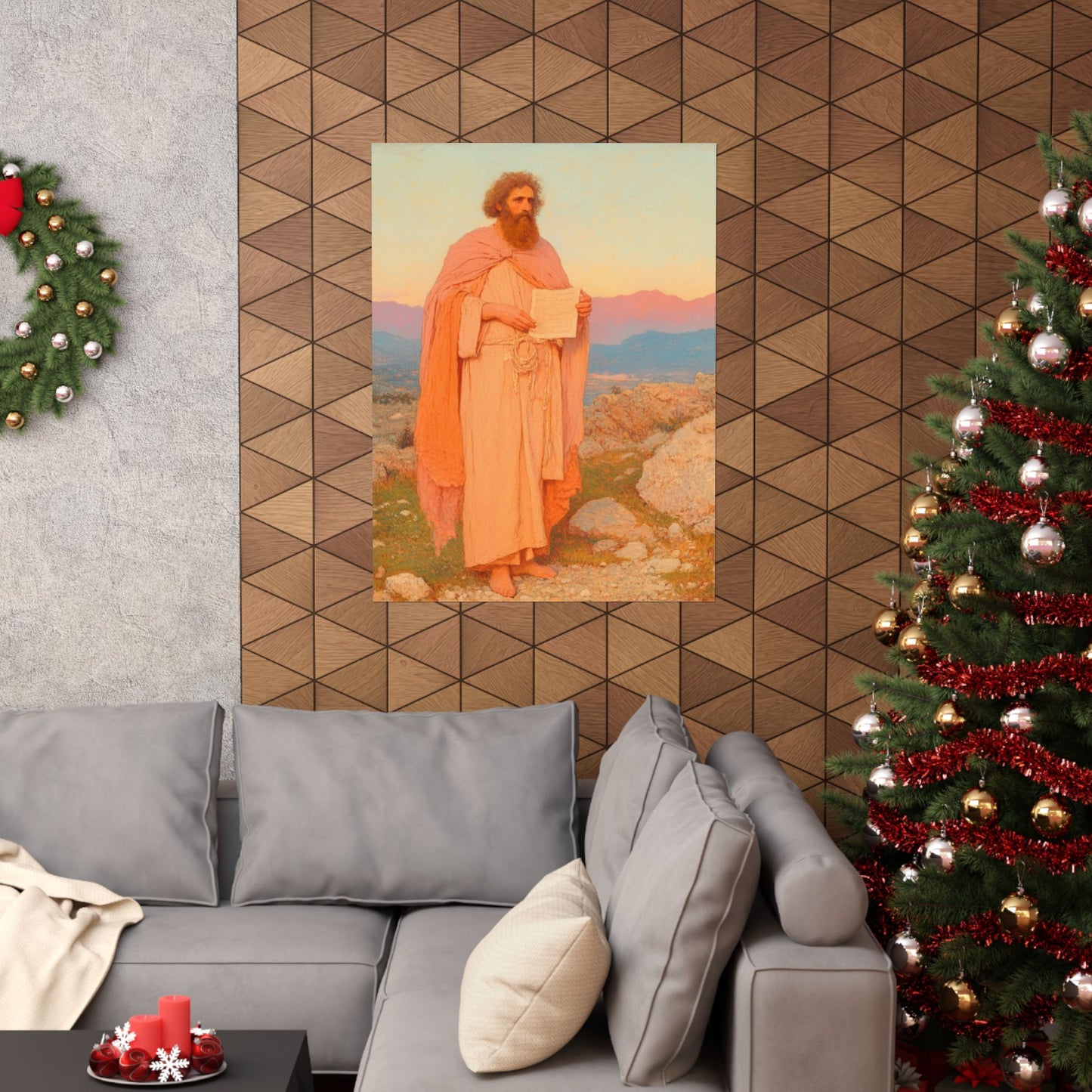 Obadiah - Keeper of the Lord's Warning and Mercy - Sanctified Souls Print - Multiple Sizes - Premium Matte Vertical Posters