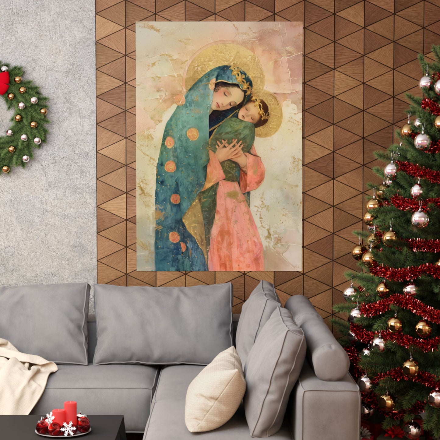 The Sweet Advocate of Souls - Mary, Help of Christians - Sanctified Souls Print - Multiple Sizes - Premium Matte Vertical Posters