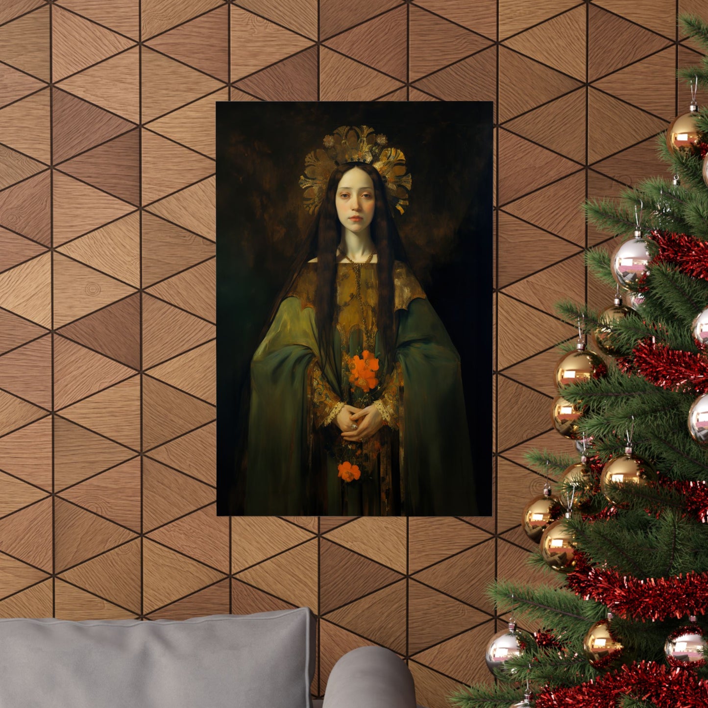 Saint Elizabeth of Portugal - Sanctified Souls Print - Multiple Sizes - Premium Matte Vertical Posters