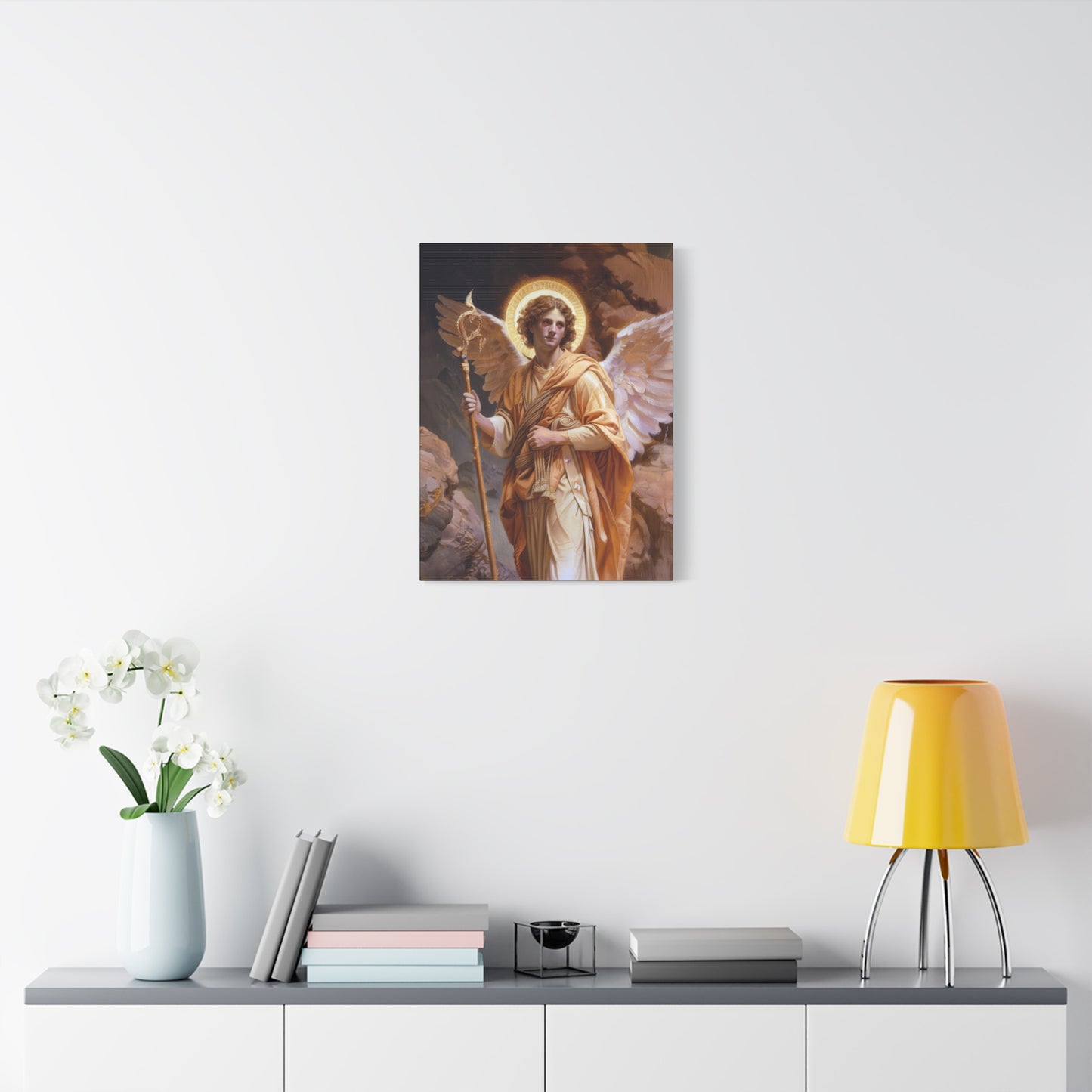 Saint Raphael the Archangel - Gallery Wrapped Canvas - Print - Religious Art for your Home - Catholic