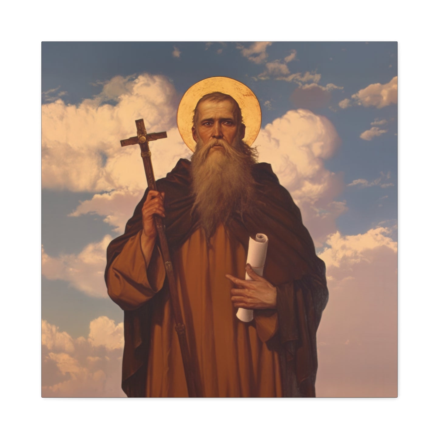 Saint Joannicus the Great / Loannikios of Mount Olympus - Gallery Wrapped Canvas - Print - Religious Art for your Home - Catholic Art Print