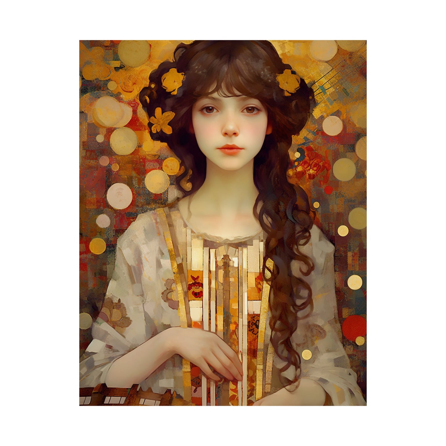 Saint Cecilia - Sanctified Souls Print - Multiple Sizes - Premium Matte Vertical Posters