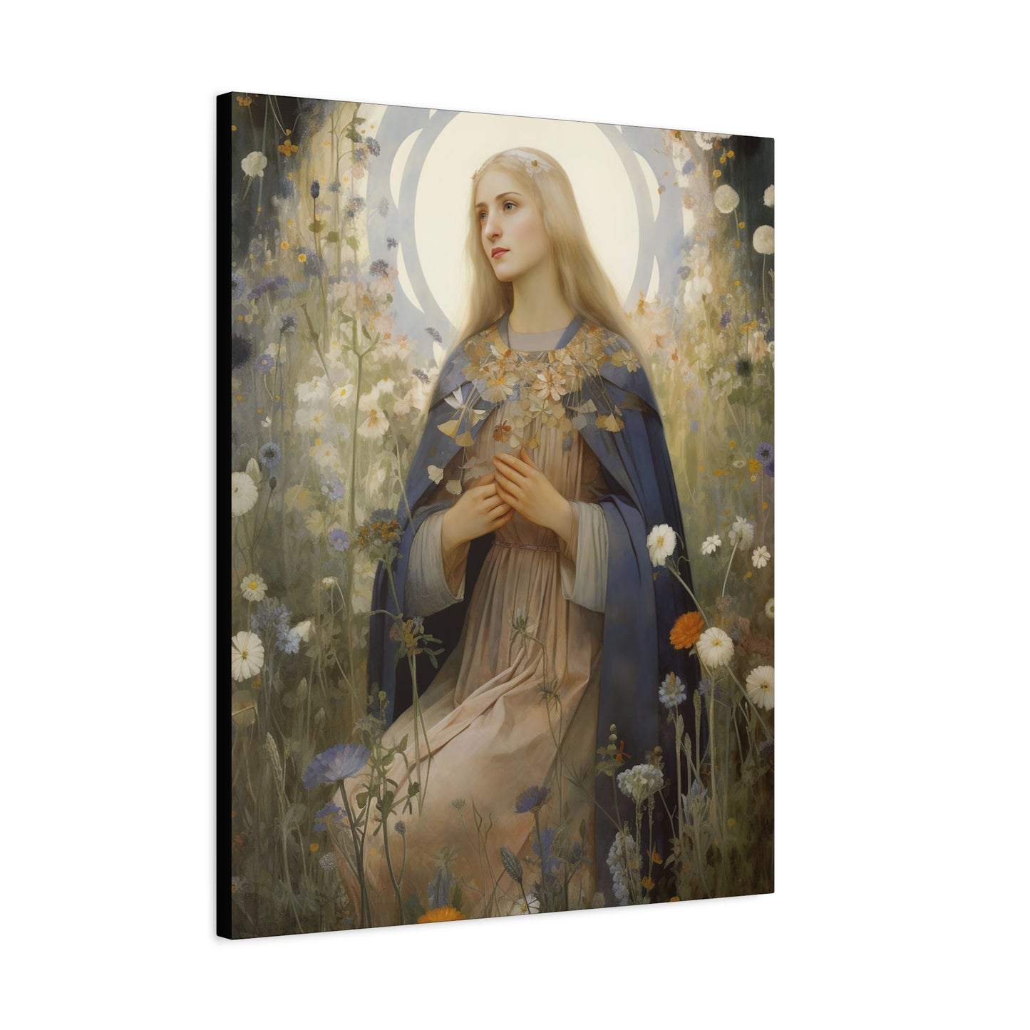 Saint Hildegard of Bingen - Museum Wrapped Canvas - Sanctified Souls Print - Religious Art for your Home
