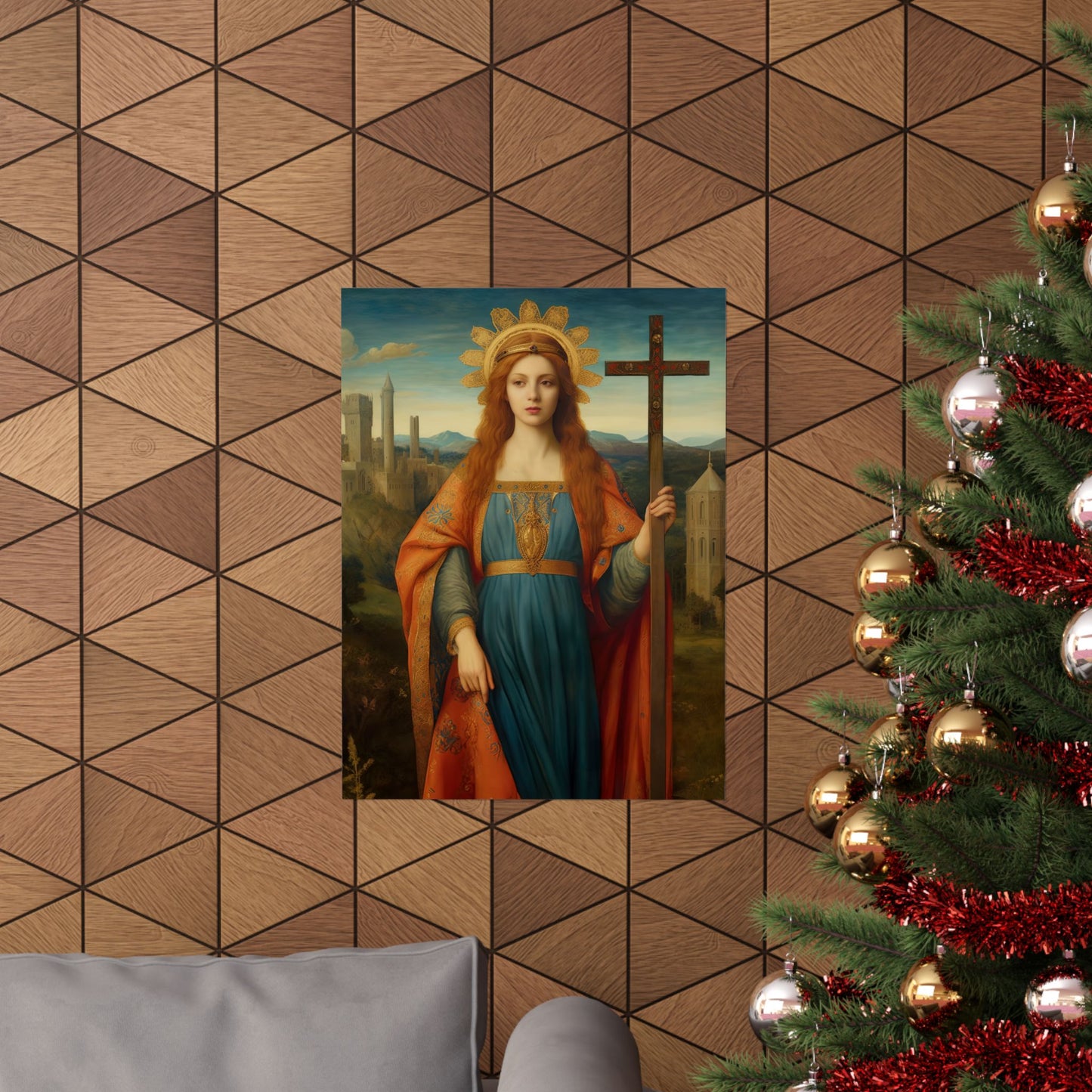 Saint Helena - Sanctified Souls Print - Multiple Sizes - Premium Matte Vertical Posters