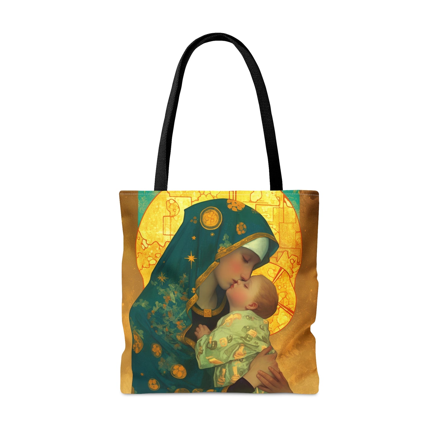 Peaceful Refuge - Mary and the Christ Child Tote Bag - Large Medium Small Faith Art Bag - Catholic Faith Purse - Religious - Bible Bag