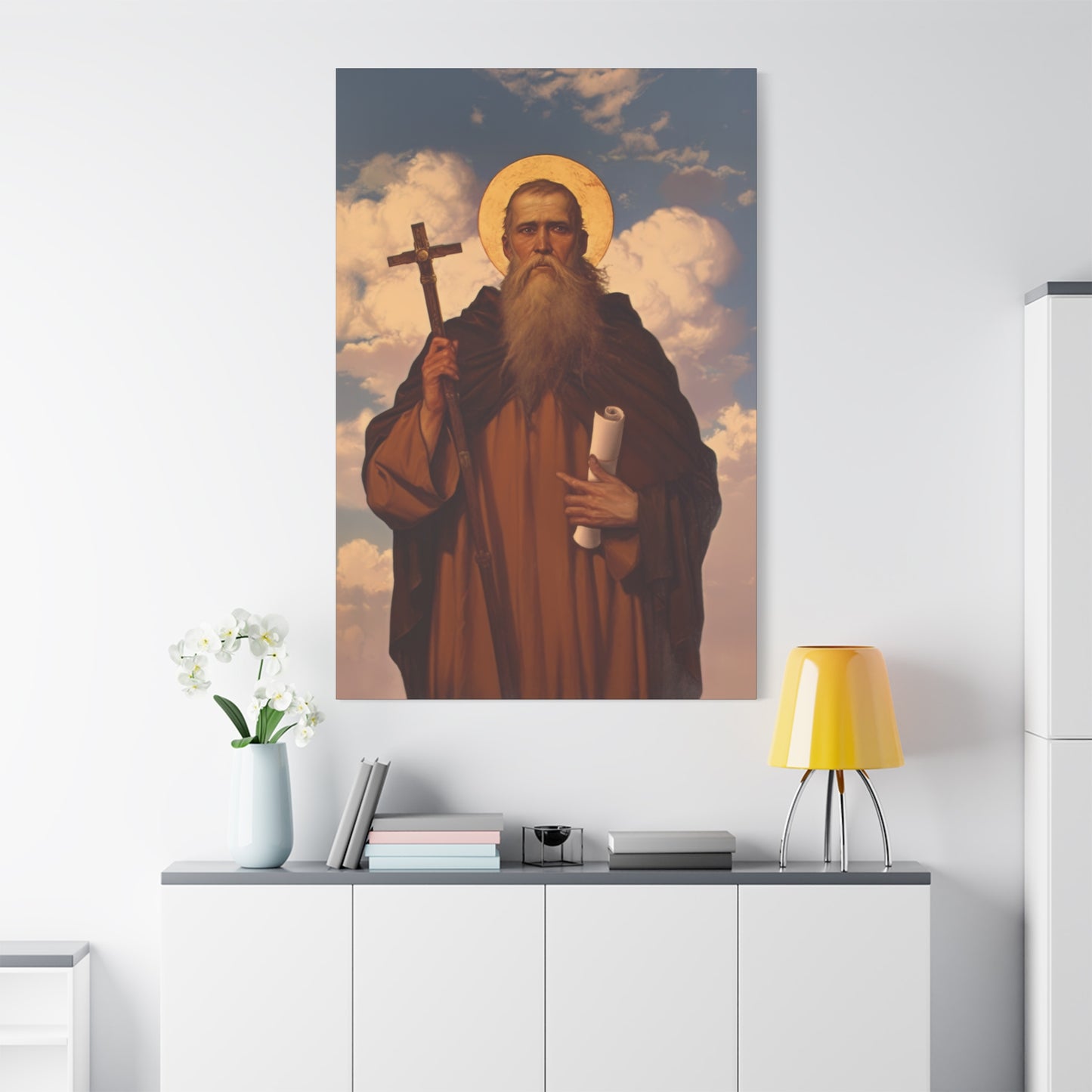 Saint Joannicus the Great / Loannikios of Mount Olympus - Gallery Wrapped Canvas - Print - Religious Art for your Home - Catholic Art Print