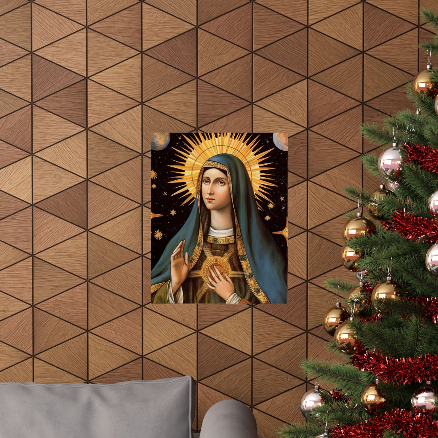 Saint Clare of Assisi - Sanctified Souls Print - Multiple Sizes - Premium Matte Vertical Posters