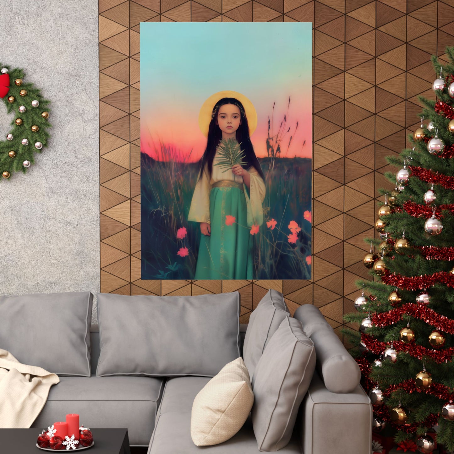 Saint Charity -  Sanctified Souls Print - Multiple Sizes - Premium Posters - Catholic Art - Christian Home - Martyr Saint