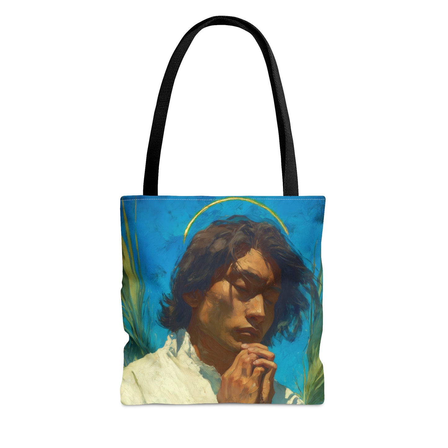 Saint Lorenzo Ruiz - Tote Bag - Large Medium Small Faith Art Bag - Bible Study Faith Purse - Double Sided Prayer Tote