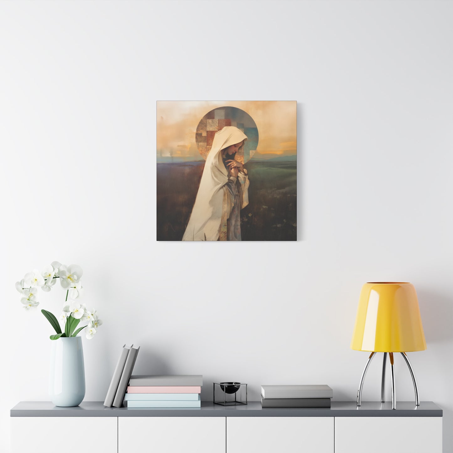 Our Lady of the Prairie - Multiple Sizes - Catholic Home art - Museum Wrapped Canvas - Sanctified Souls Print
