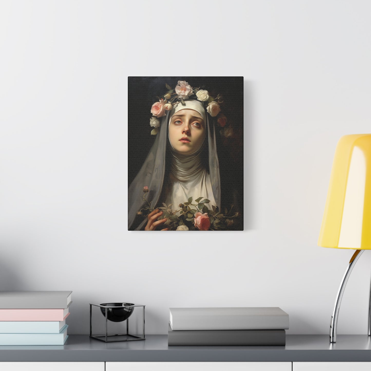 Saint Rose of Lima Canvas Print - Multiple Sizes - Catholic Home art - Museum Wrapped Canvas - Sanctified Souls Print