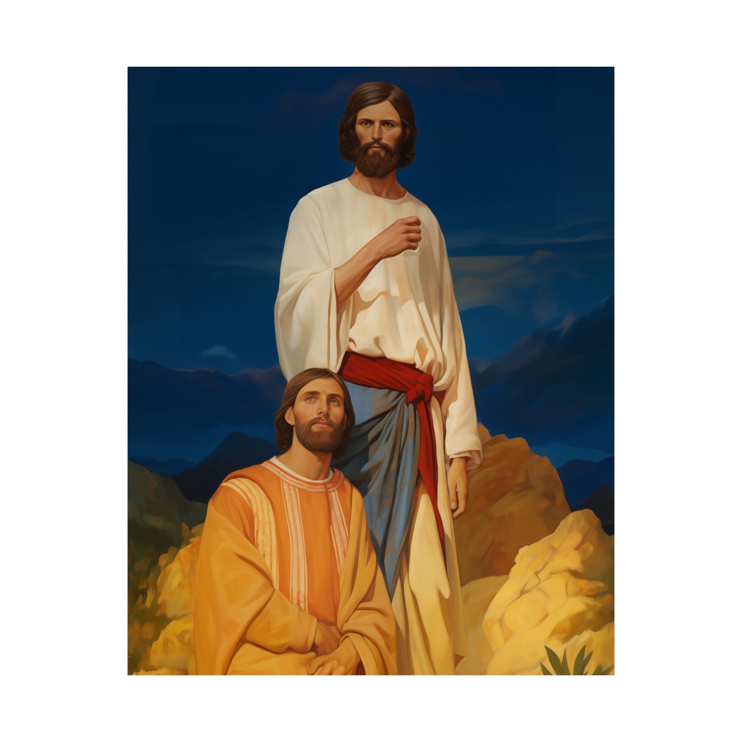 Saints James and John - Sons of Thunder - Sanctified Souls Print - Multiple Sizes - Premium Matte Vertical Posters