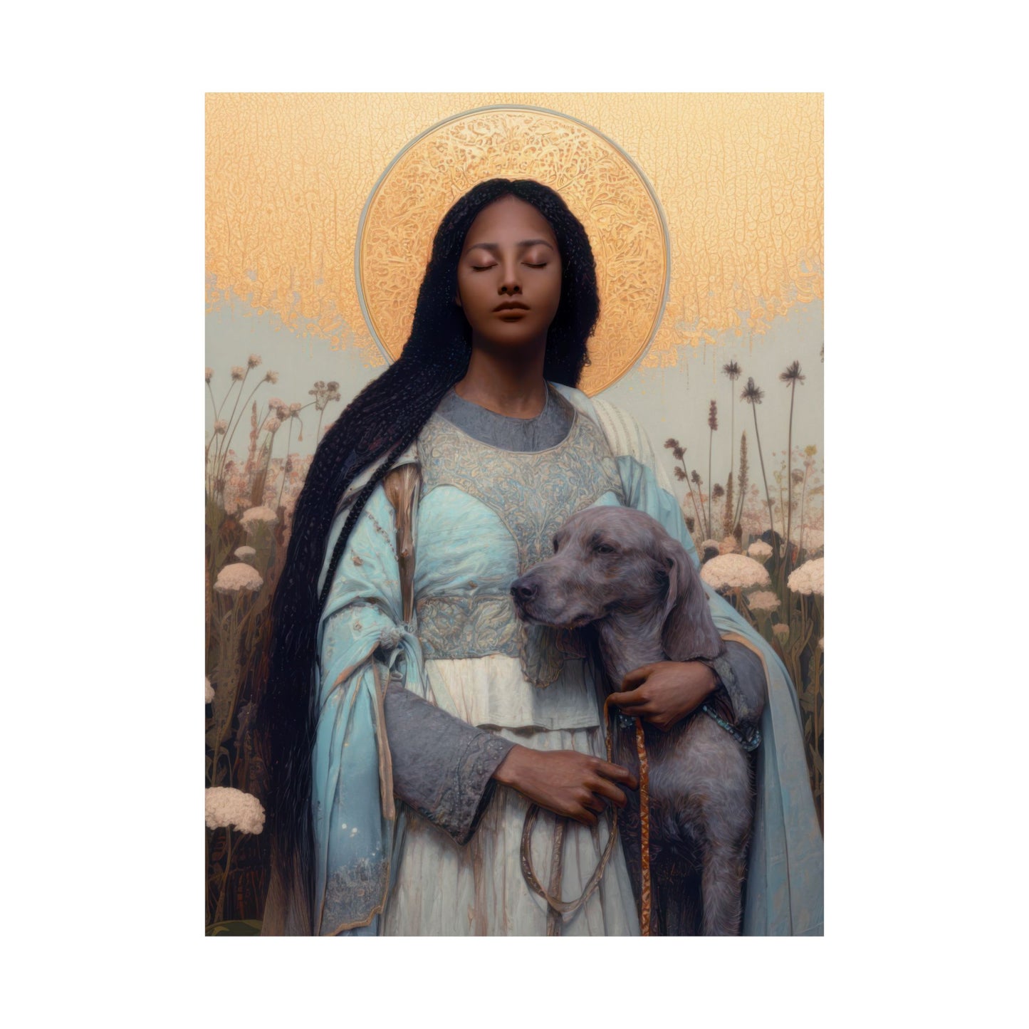 Saint Quiteria - Sanctified Souls Print - Multiple Sizes - Premium Matte Vertical Posters
