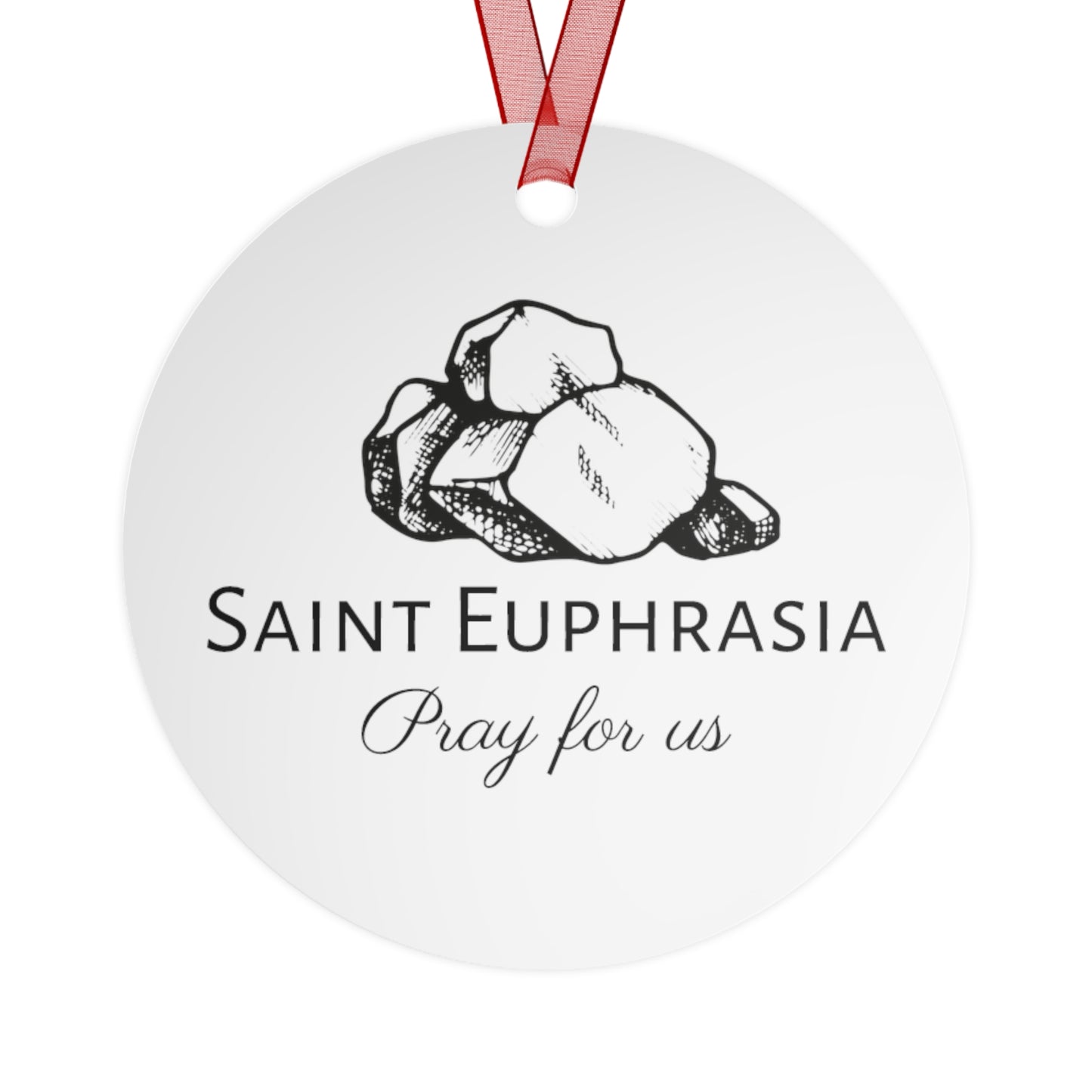 Saint Euphrasia of Constantinople Ornament - Religious Holiday Christmas Ornament and Keepsake - Double sided Keepsake Religious Ornament