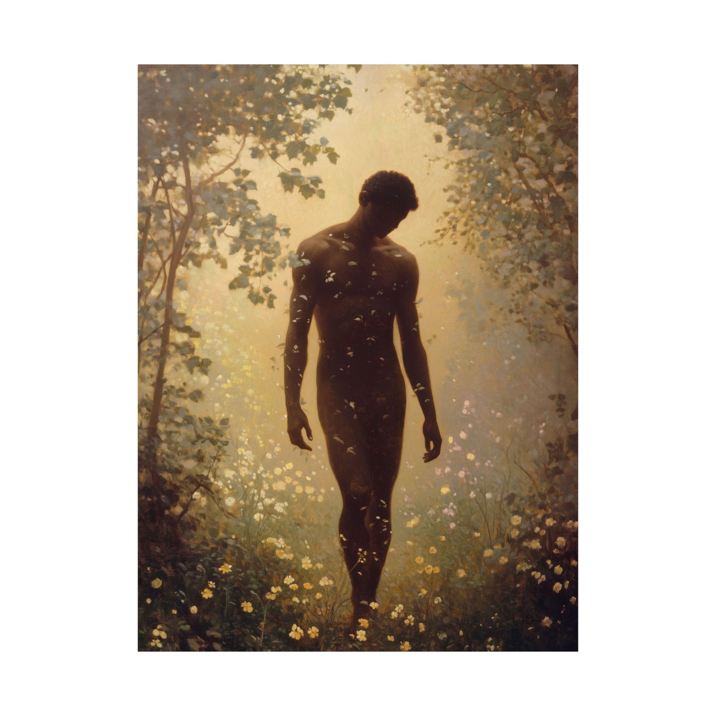 Saint Adam - Sanctified Souls Print - Multiple Sizes - Premium Posters - Catholic Art - Christian Home Decor Artwork