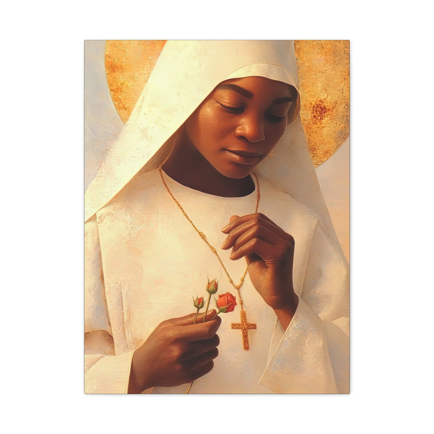 Blessed Marie-Clementine Anuarite Nengapeta - Gallery Wrapped Canvas - Print - Religious Art for your Home - Catholic art print