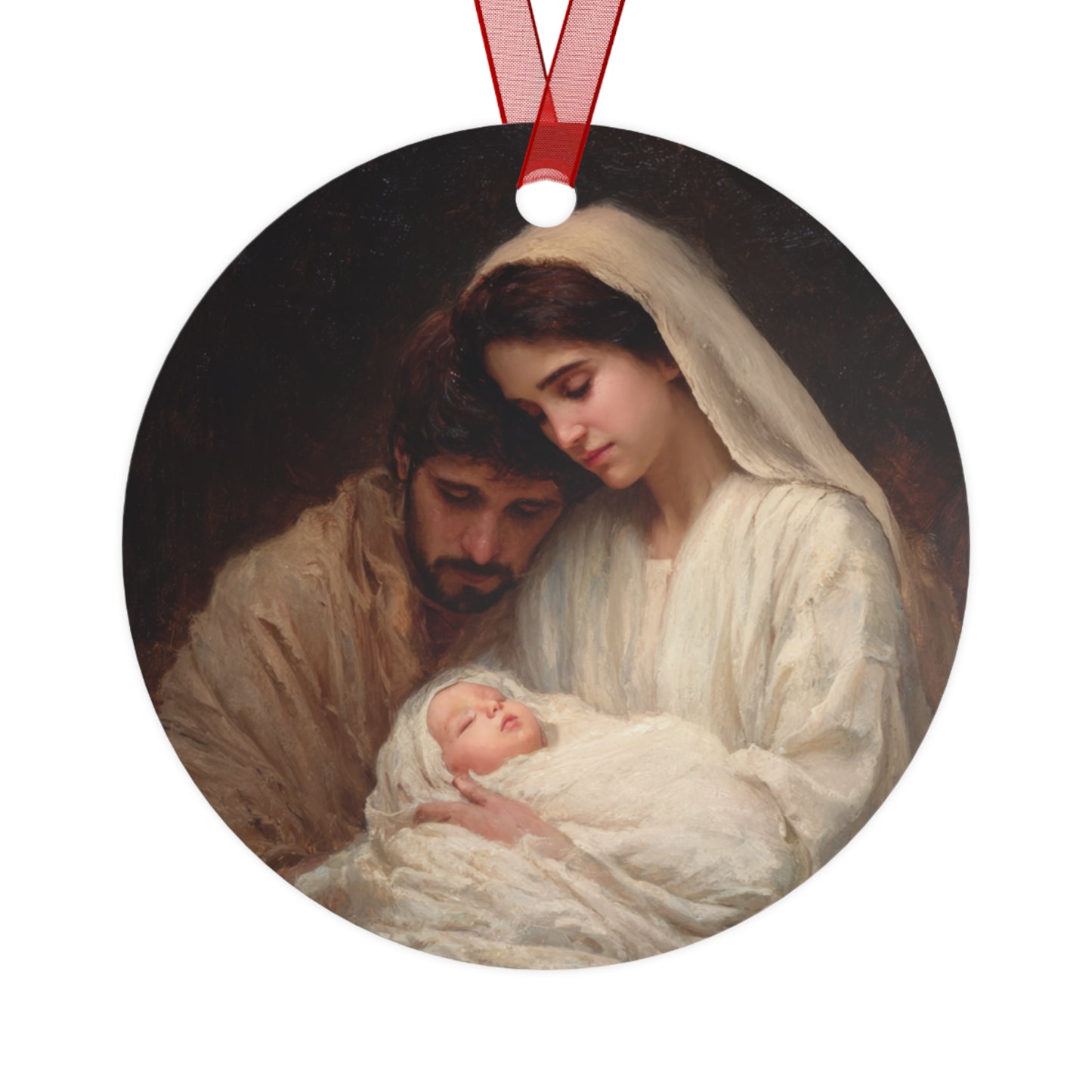 The Quiet Kingdom of the Holy Family - Metal Ornament - Religious Holiday Christmas Ornament and Keepsake