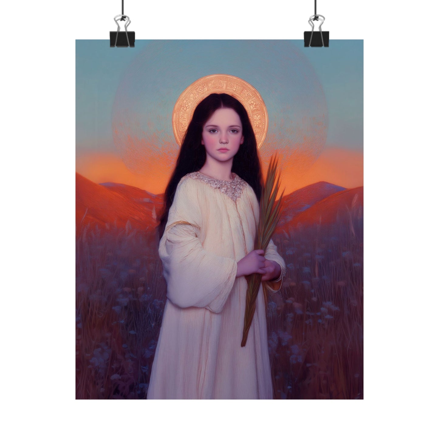Saint Hope -  Sanctified Souls Print - Multiple Sizes - Premium Posters - Catholic Art - Christian Home - Martyr Saint