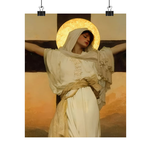 Saint Julia of Carthage Poster Print - Sanctified Souls Print - Multiple Sizes - Premium Posters - Catholic Art for your home